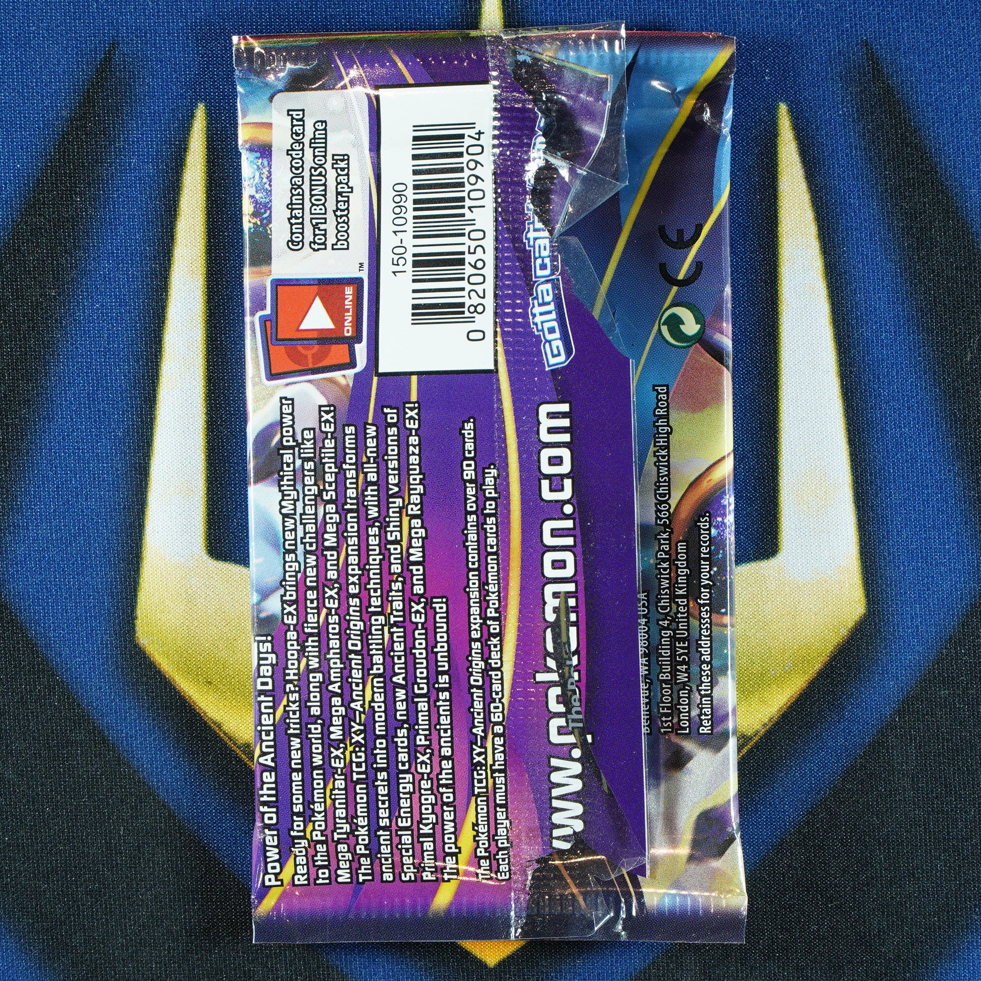 XY ANCIENT ORIGINS Hoopa Unbound Booster Pack [Empty]