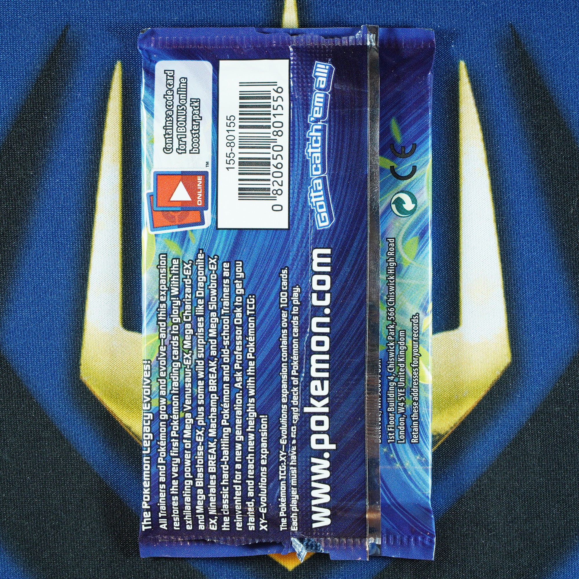 XY EVOLUTIONS Mega Venusaur Booster Pack [Empty]