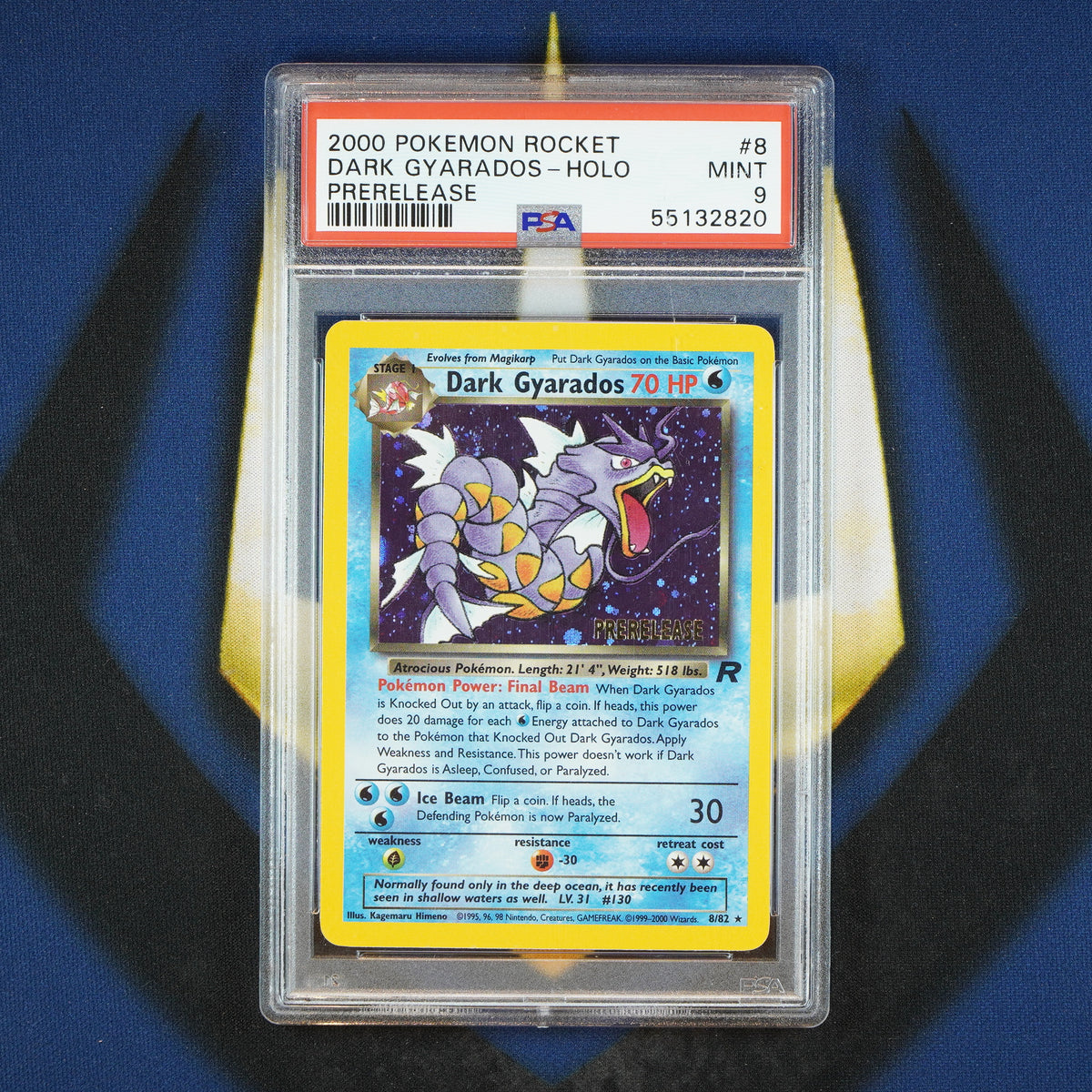 Dark Gyarados Team Rocket Prerelease Holo 8/82 [PSA 9]