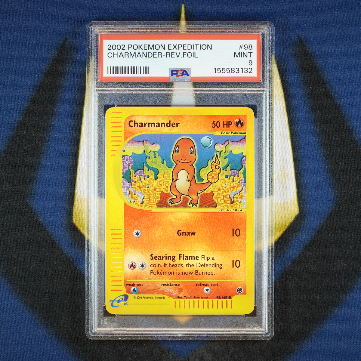 Charmander 2002 Expedition Reverse Holo Foil 98/165 New Cert [PSA 9]