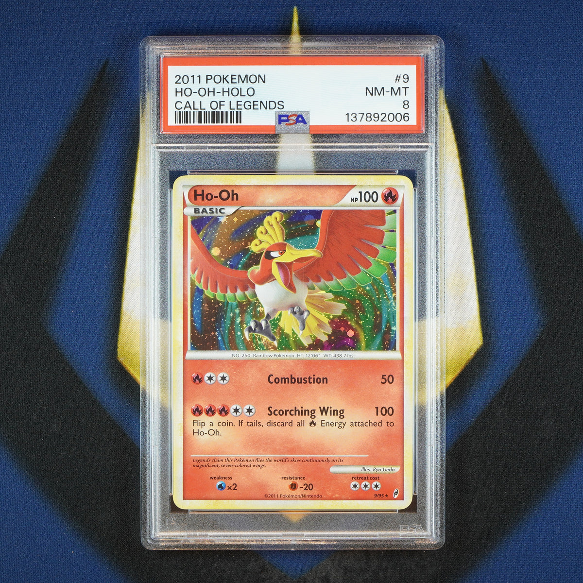 Ho-Oh 2011 Call of Legends Holo Foil 9/95 New Cert [PSA 8]