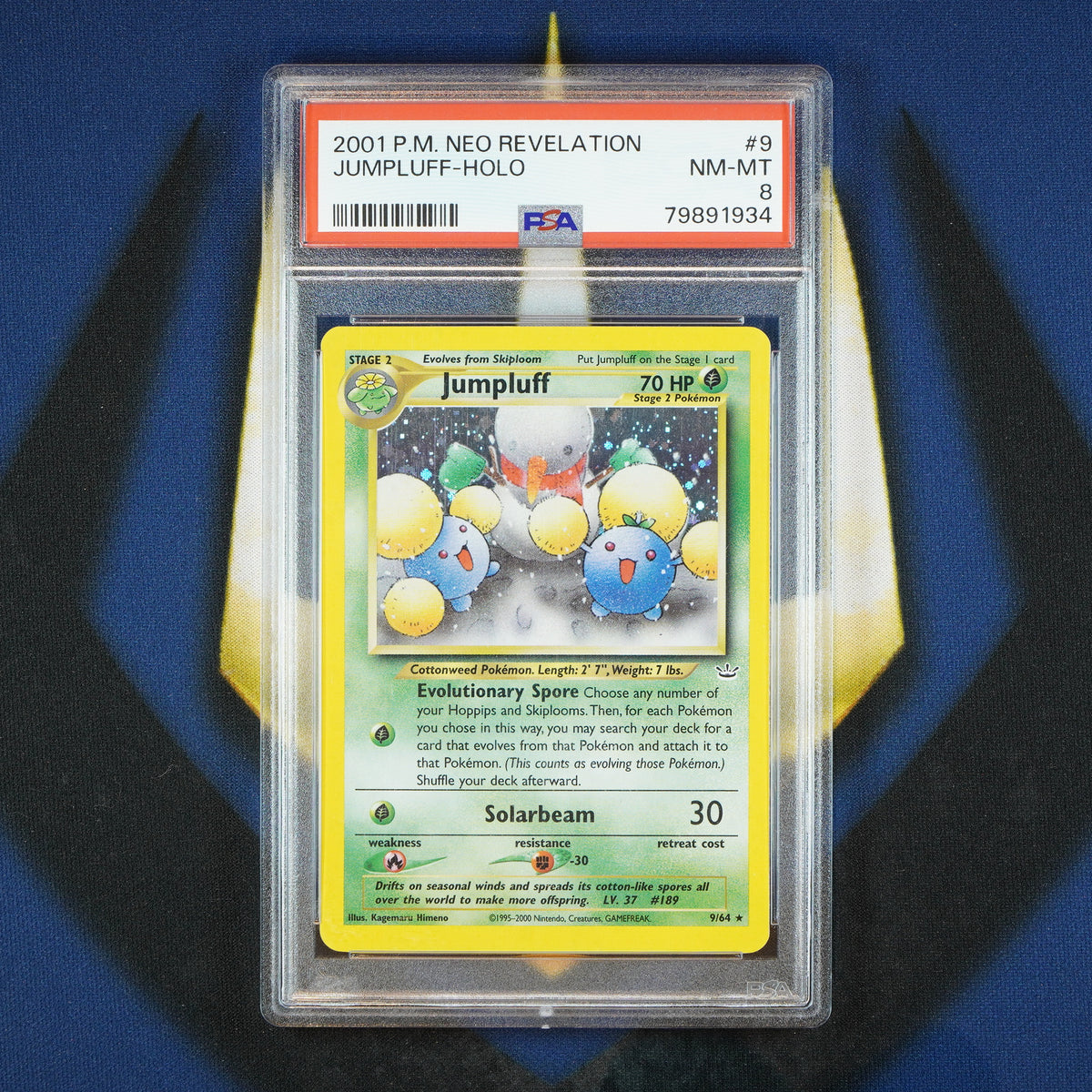 Jumpluff Holo Pokemon Neo Revelation #9 [PSA 8]