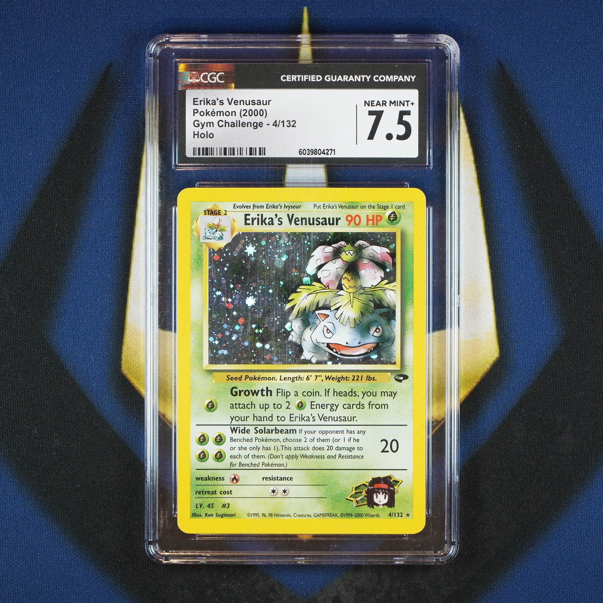 Erika's Venusaur Holo Pokemon Gym Challenge #4 [CGC 7.5]
