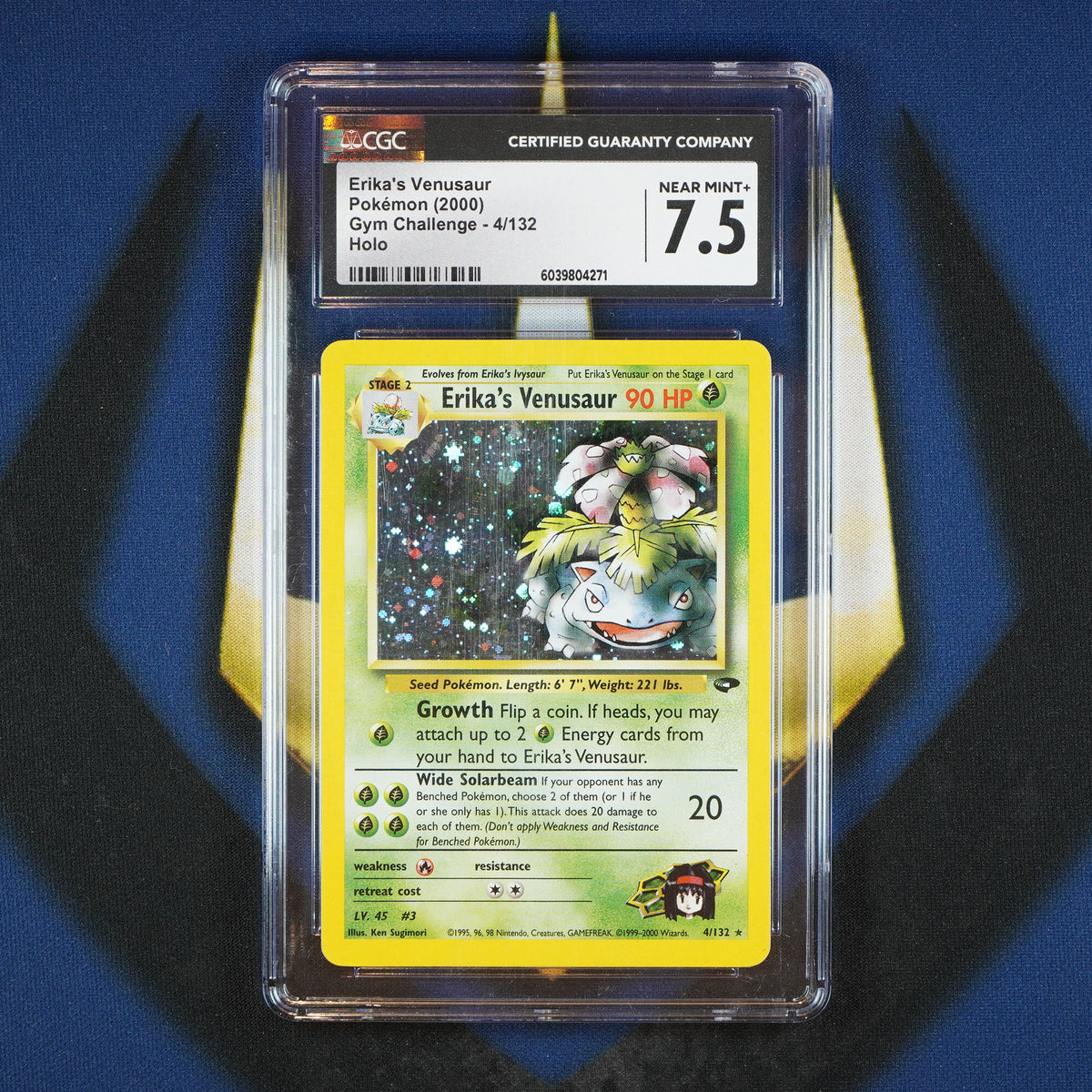 Erika's Venusaur Holo Pokemon Gym Challenge #4 [CGC 7.5]
