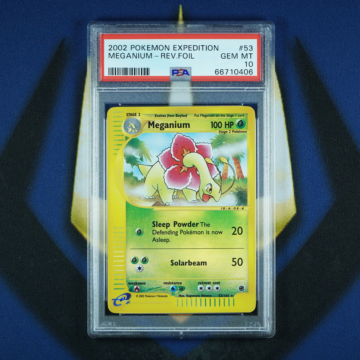 Meganium 2002 Expedition Reverse Holo Foil 53/165 [PSA 10] POP 18