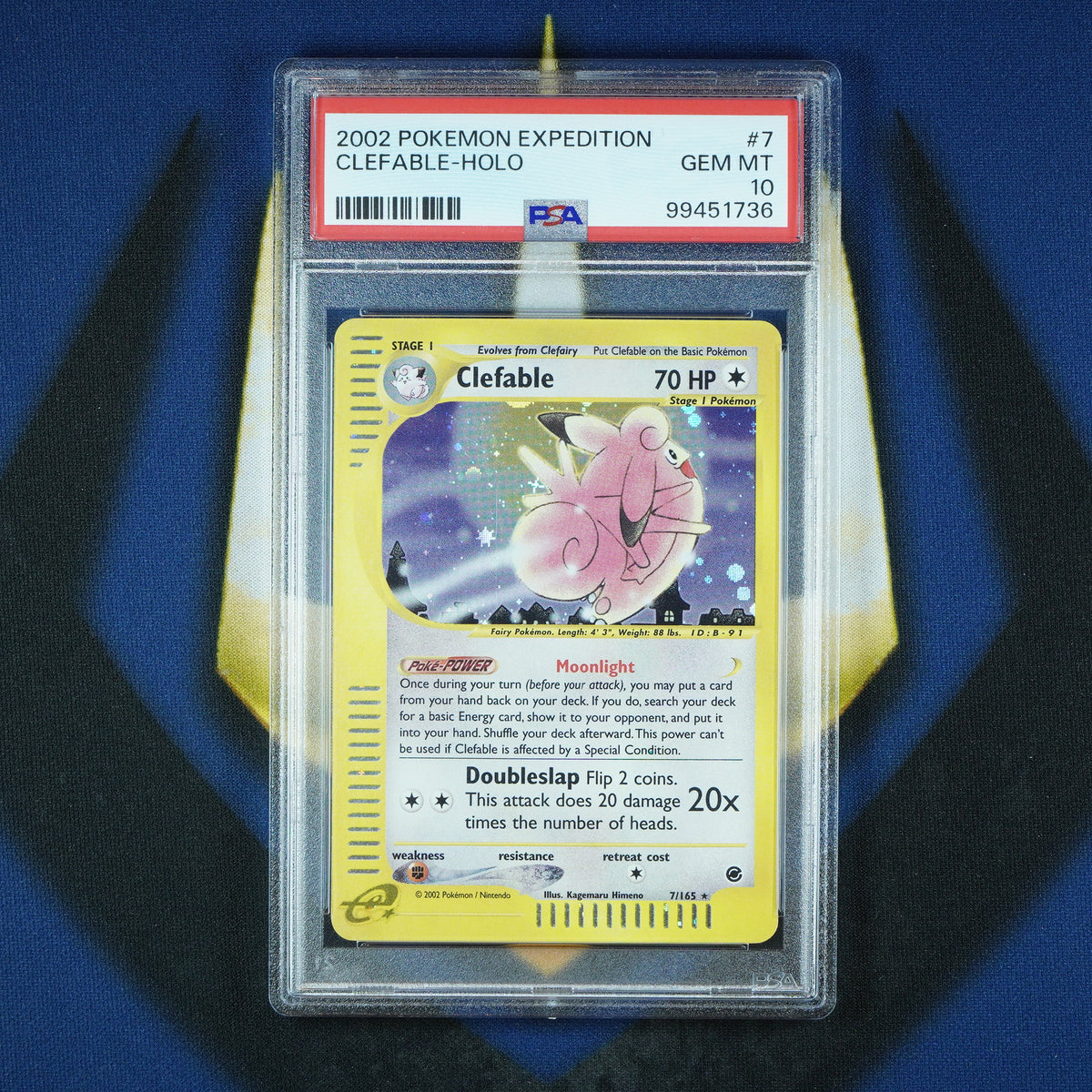 Clefable 2002 Expedition Holo Rare Foil 7/165 [PSA 10] POP 39
