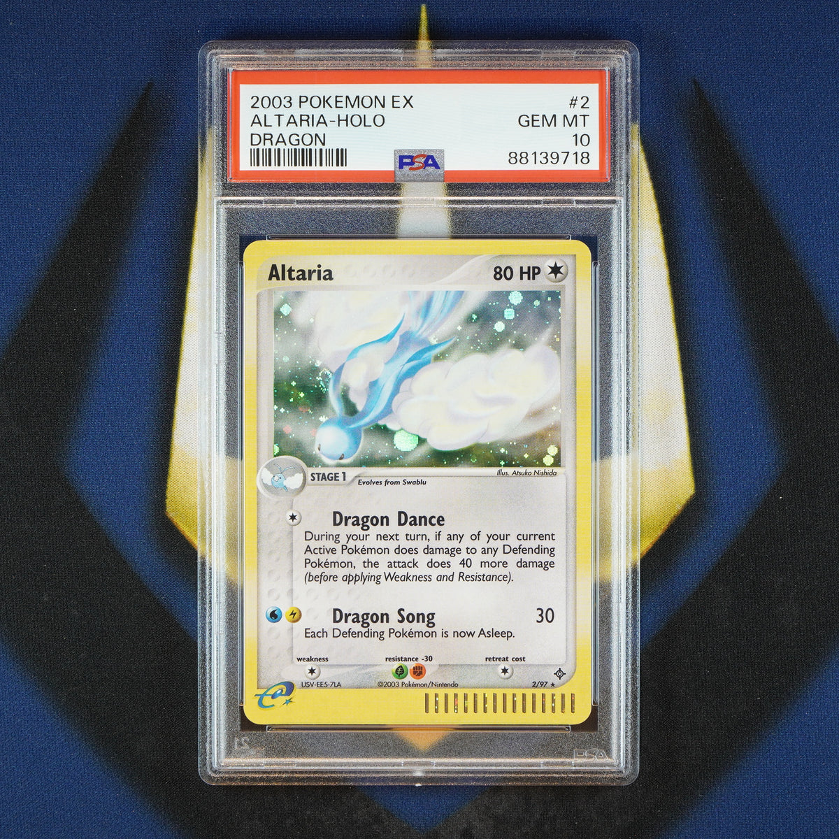 Altaria EX Dragon 2003 Holo 2/97 [PSA 10]