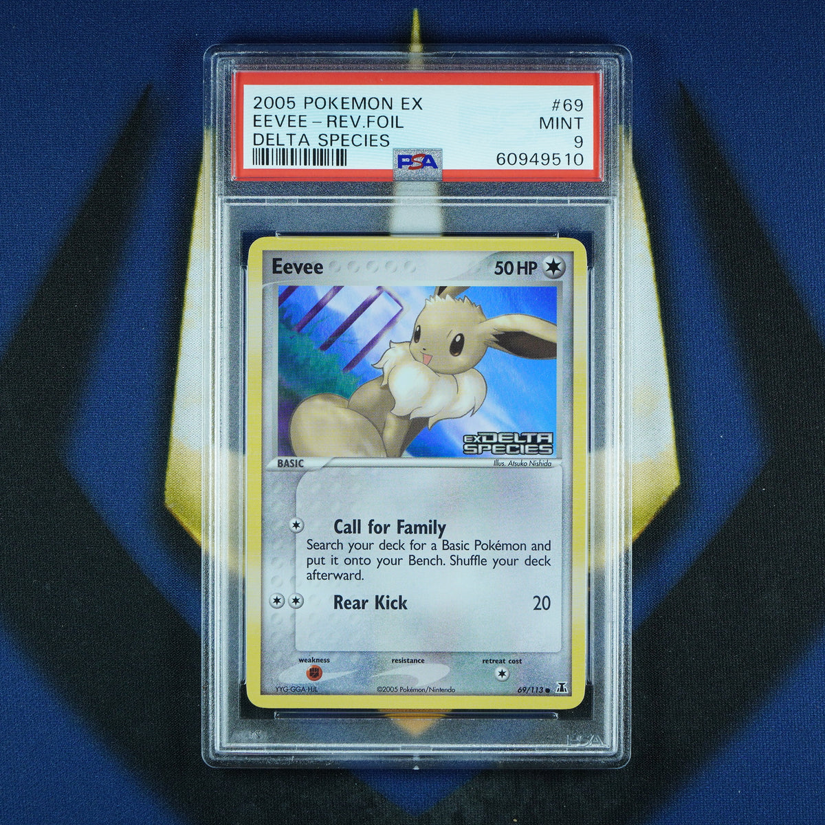 Eevee EX Delta Species 2005 Reverse Holo 69/113 [PSA 9]