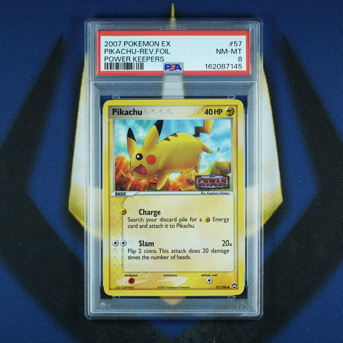 Pikachu EX Power Keepers 2007 Reverse Holo 57/108 [PSA 8]