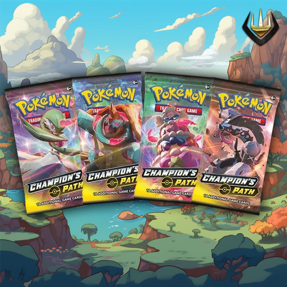 Champion's Path Pokémon Booster Pack Art Set [Set Of 4]