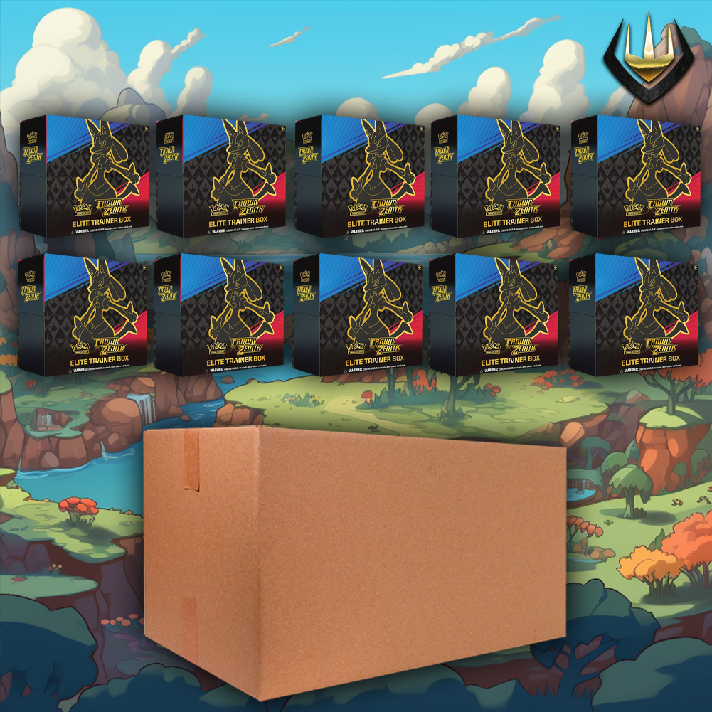 Crown Zenith Pokemon ETB Elite Trainer Box Case [10 Boxes/Case]