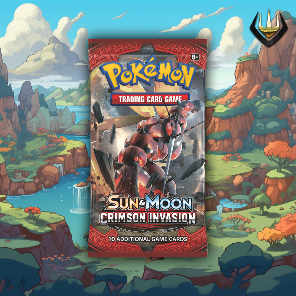 Crimson Invasion Pokemon Booster Pack [Random Art]