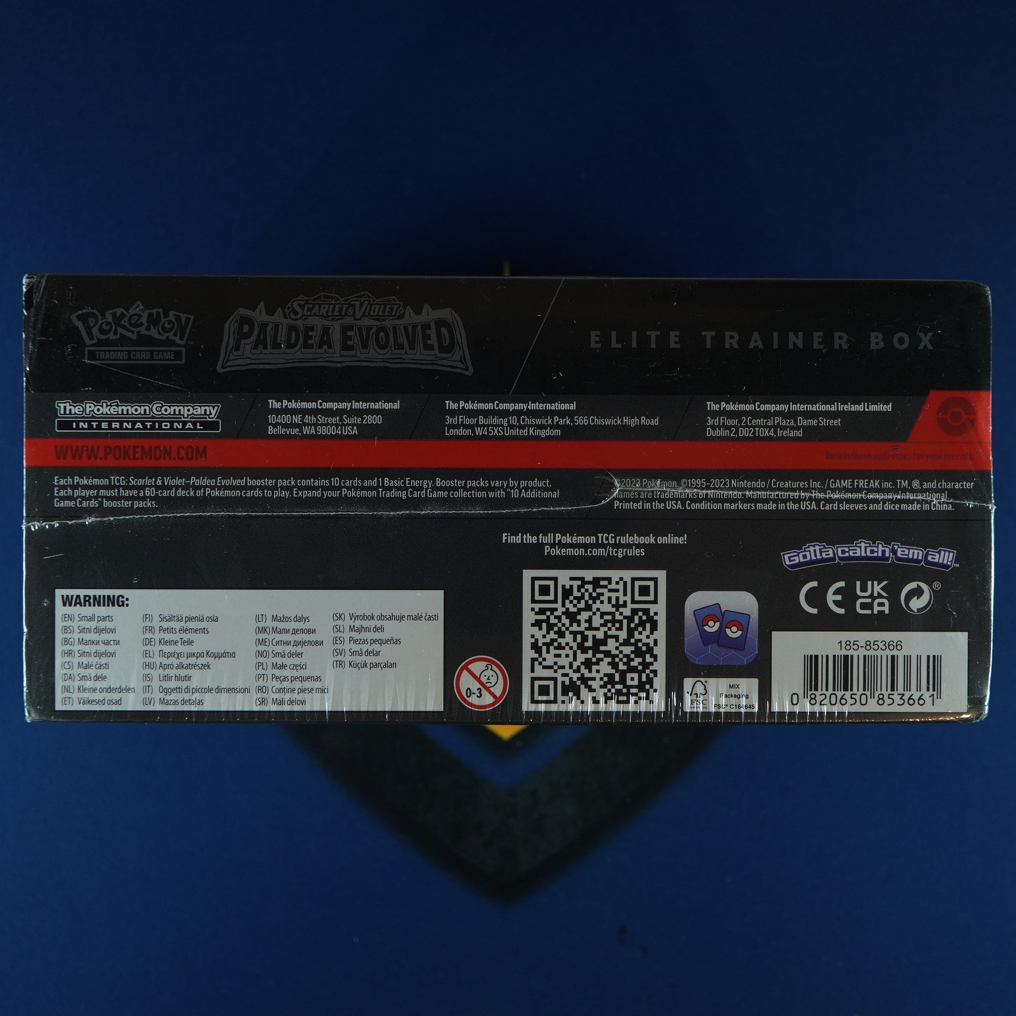 Paldea Evolved Pokemon ETB Elite Trainer Box [Corner Damage & Shrink Tears]