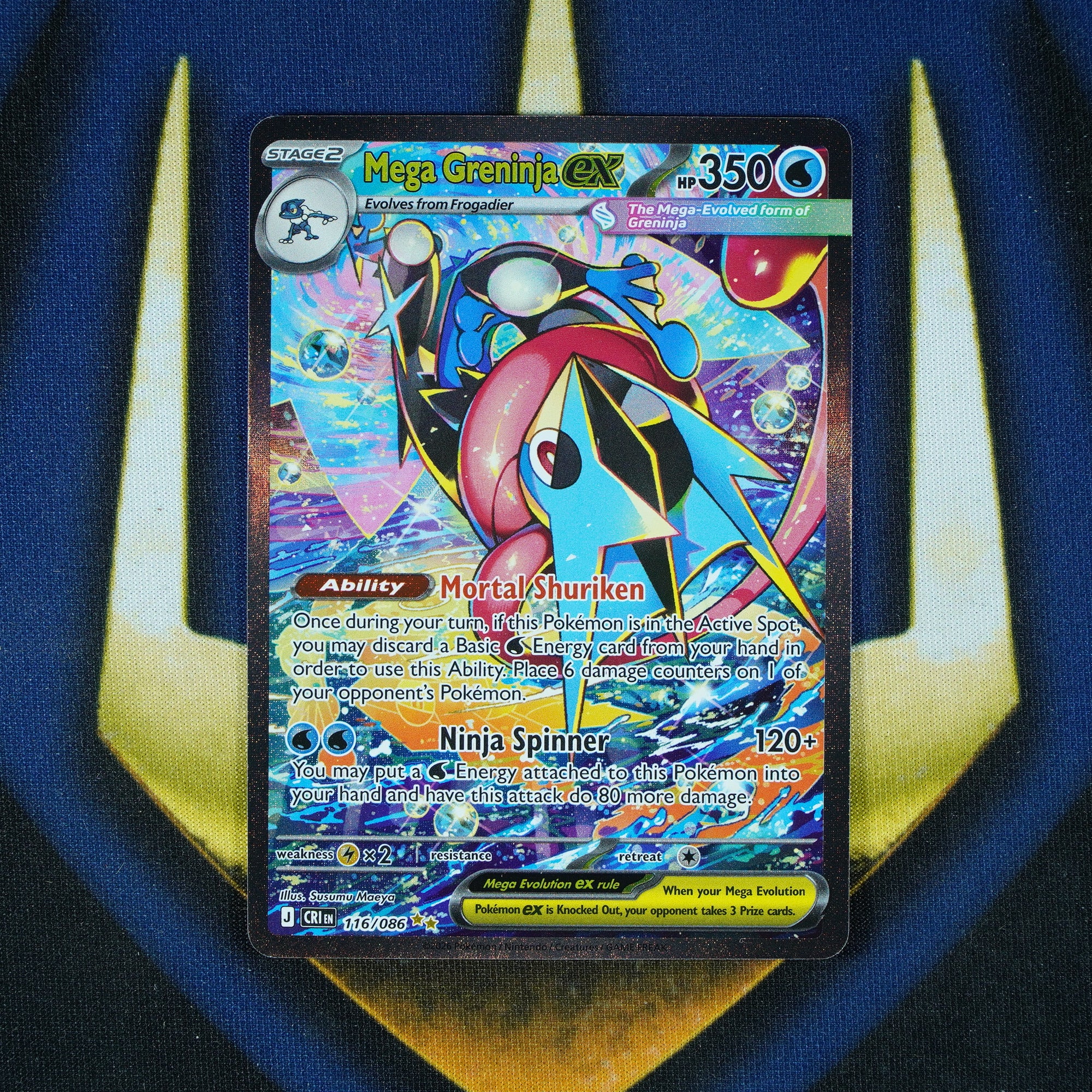 Mega Greninja ex Chaos Rising Special Illustration Rare 116/086 [Raw]
