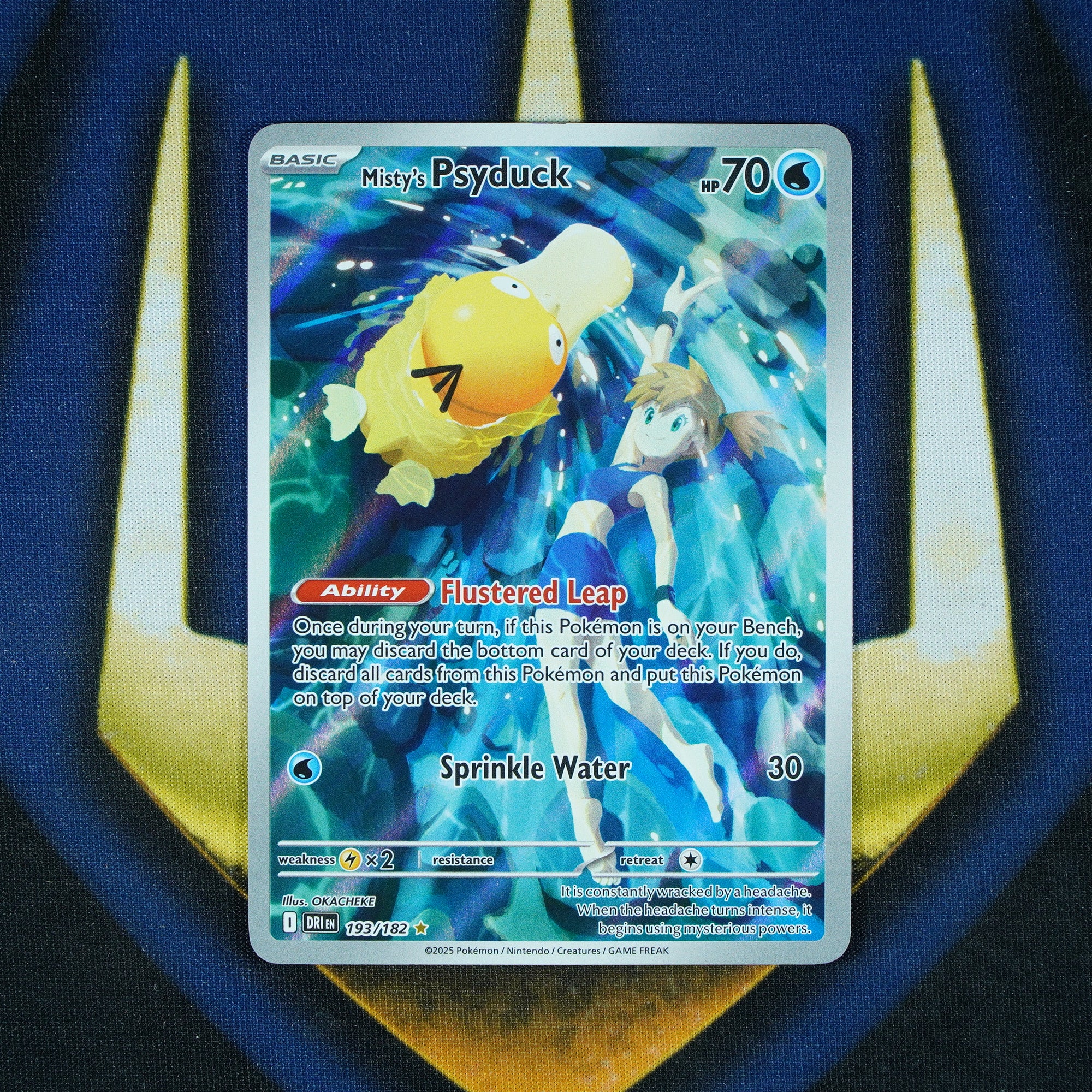 Misty's Psyduck Destined Rivals Art Rare 193/182 [Raw]