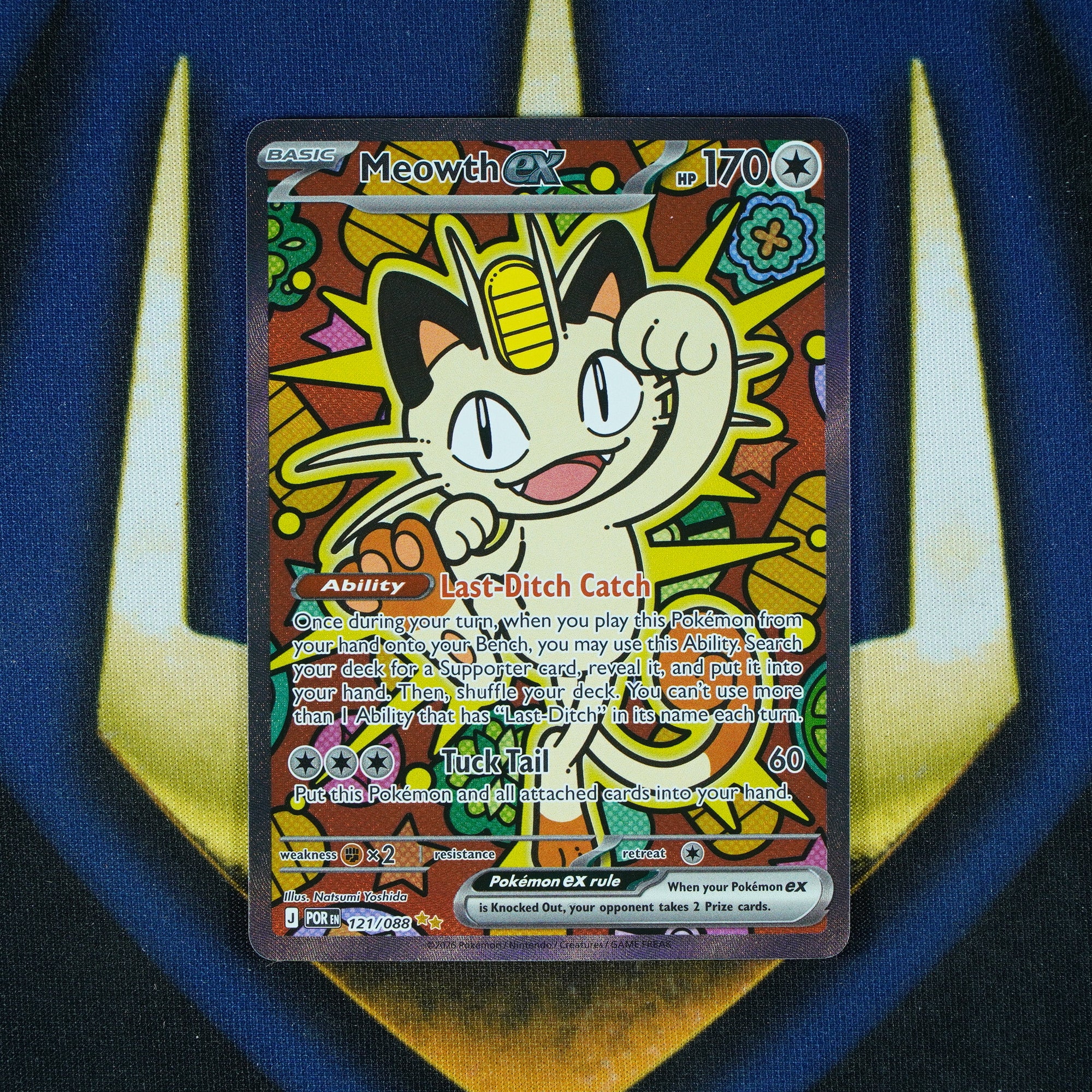 Meowth ex Perfect Order Special Illustration Rare 121/088 [Raw]