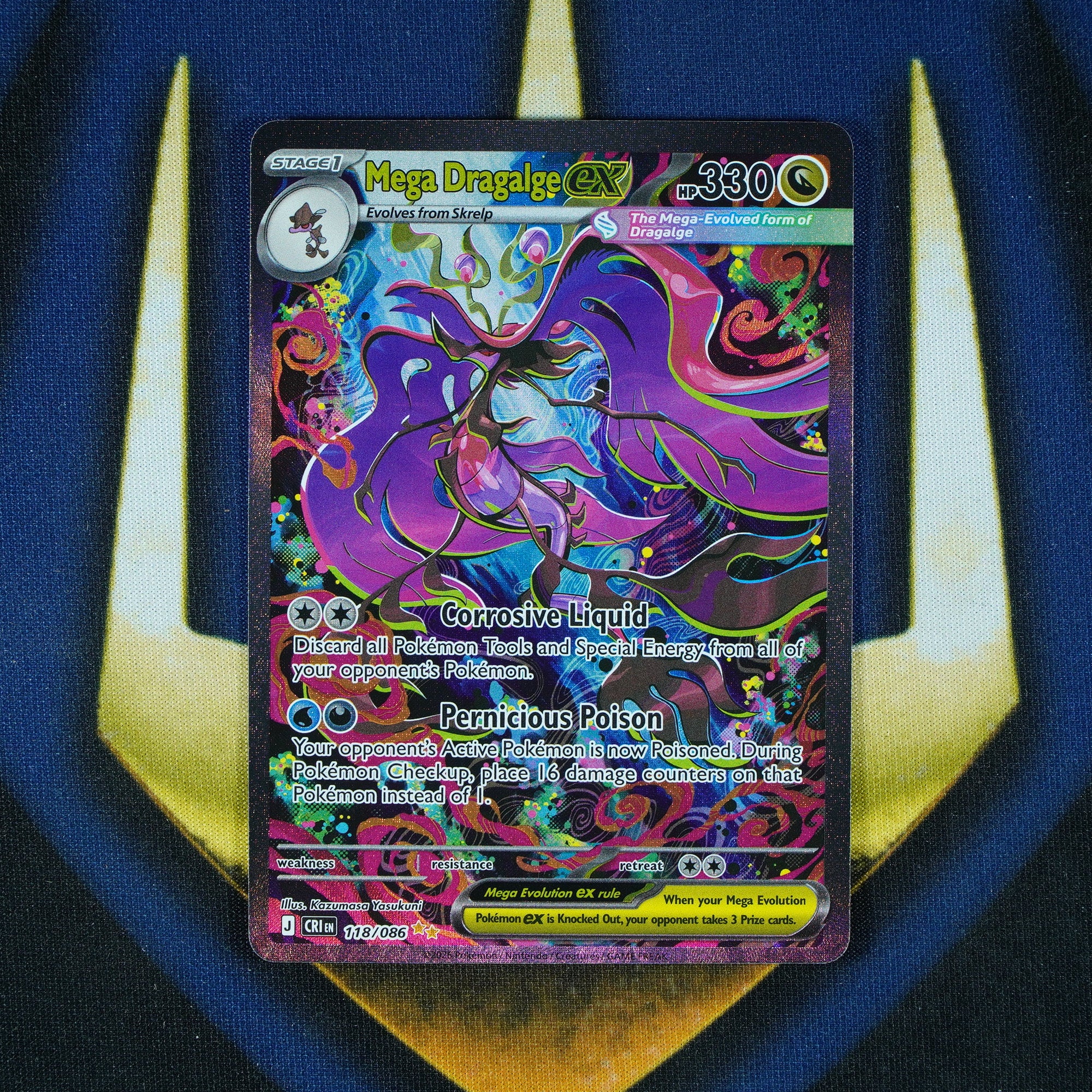 Mega Dragalge ex Chaos Rising Special Illustration Rare 118/086 [Raw]