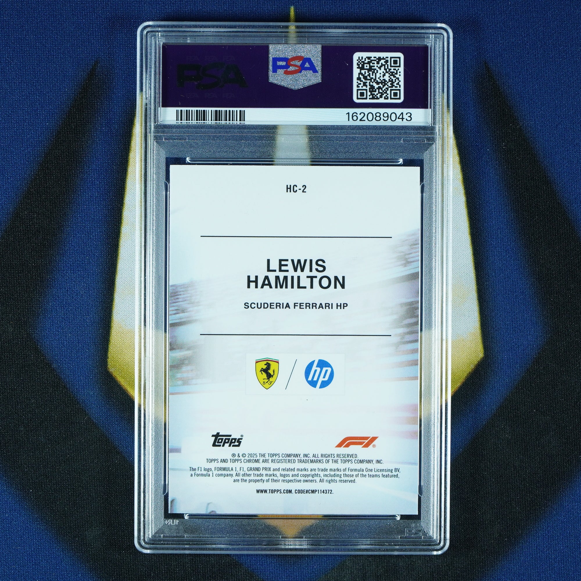 Lewis Hamilton 2025 Topps Chrome F1 Helmet Collection [PSA 10]