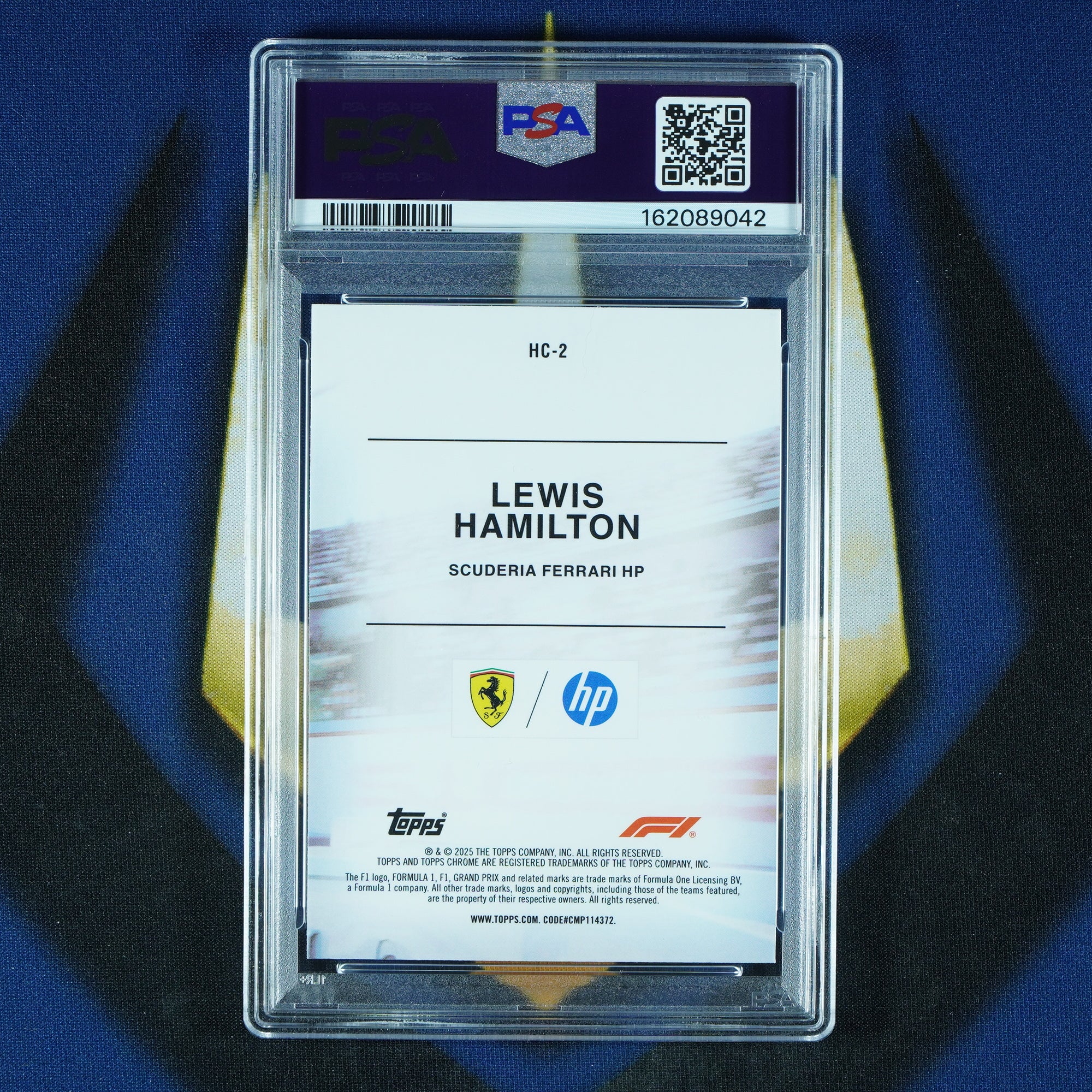 Lewis Hamilton 2025 Topps Chrome F1 Helmet Collection [PSA 10]