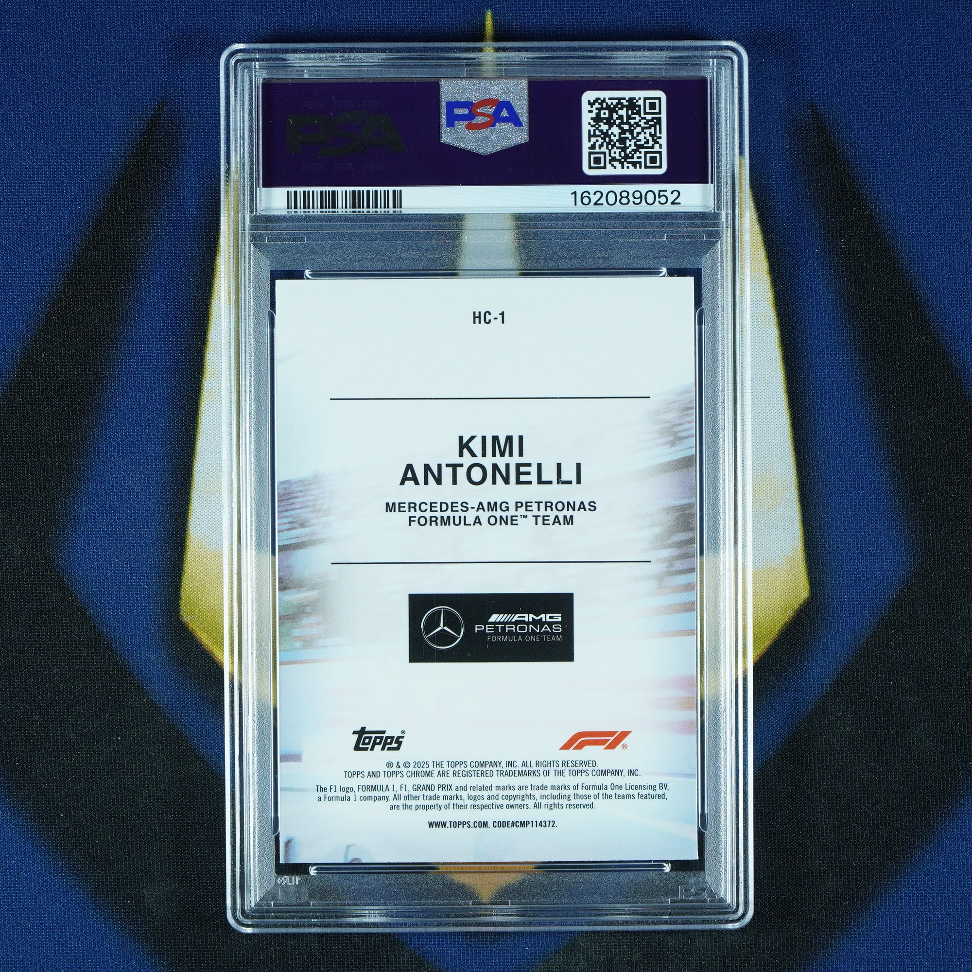 Kimi Antonelli 2025 Topps Chrome F1 Helmet Collection RC [PSA 10]