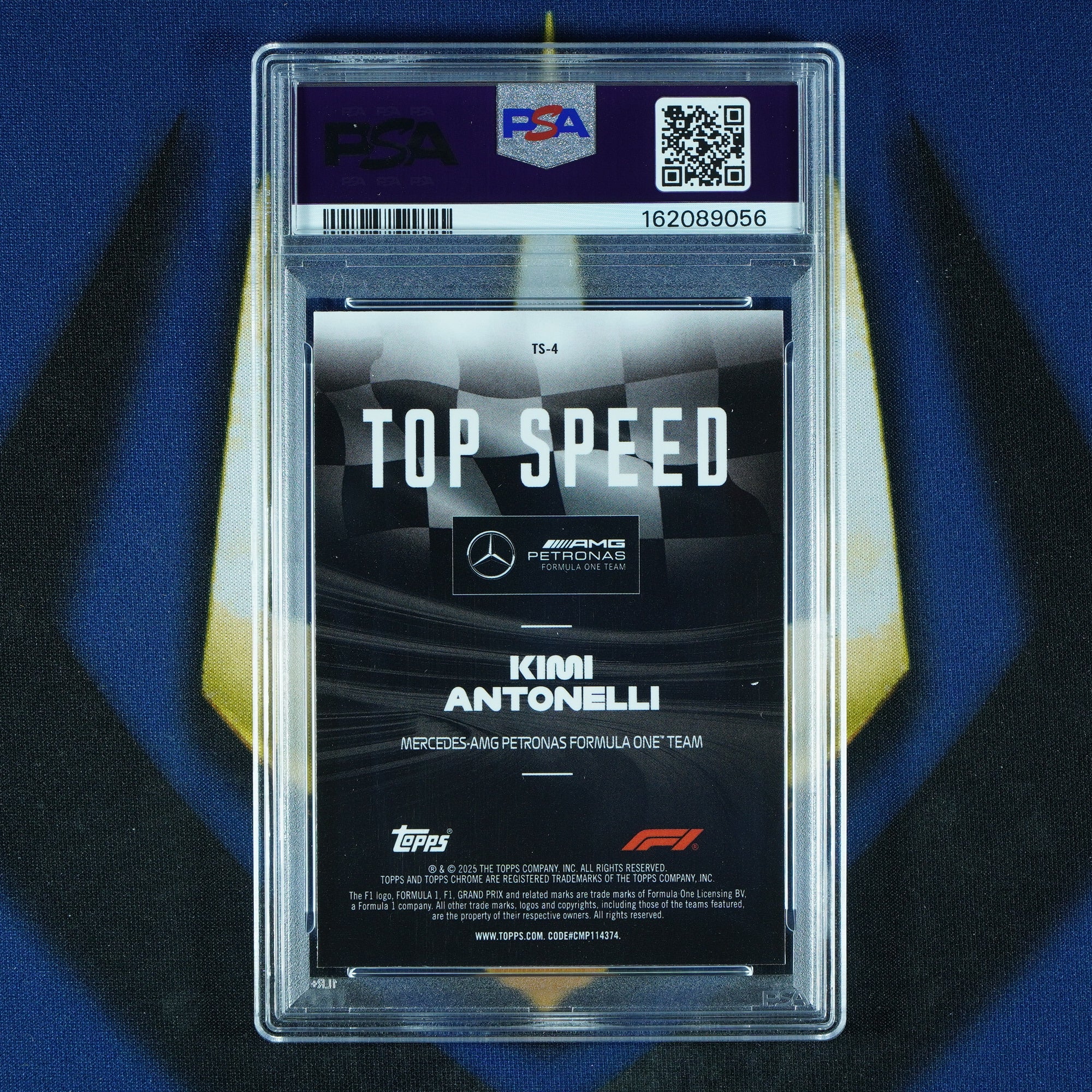 Kimi Antonelli 2025 Topps Chrome F1 Top Speed RC [PSA 10]
