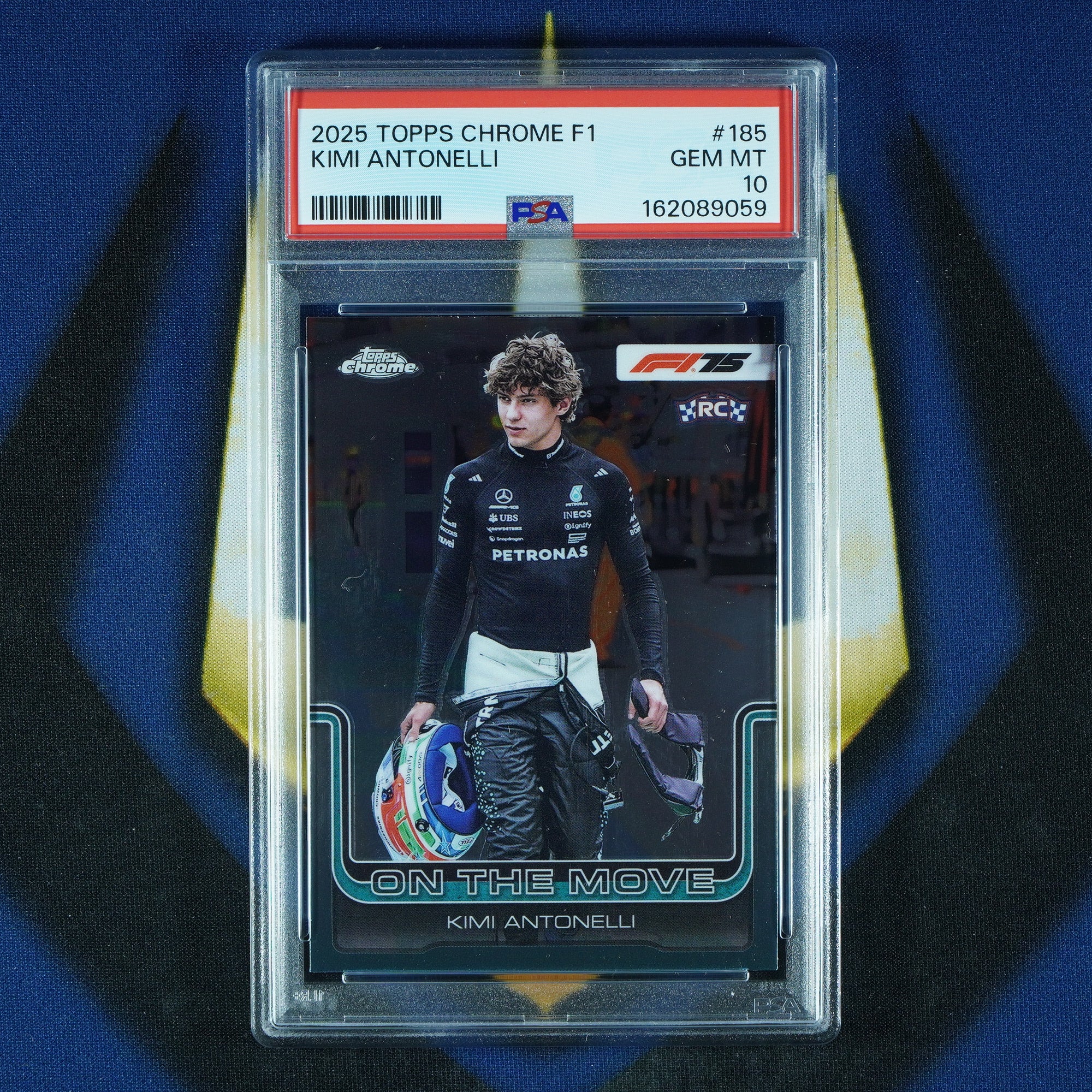 Kimi Antonelli 2025 Topps Chrome F1 #185 RC [PSA 10]