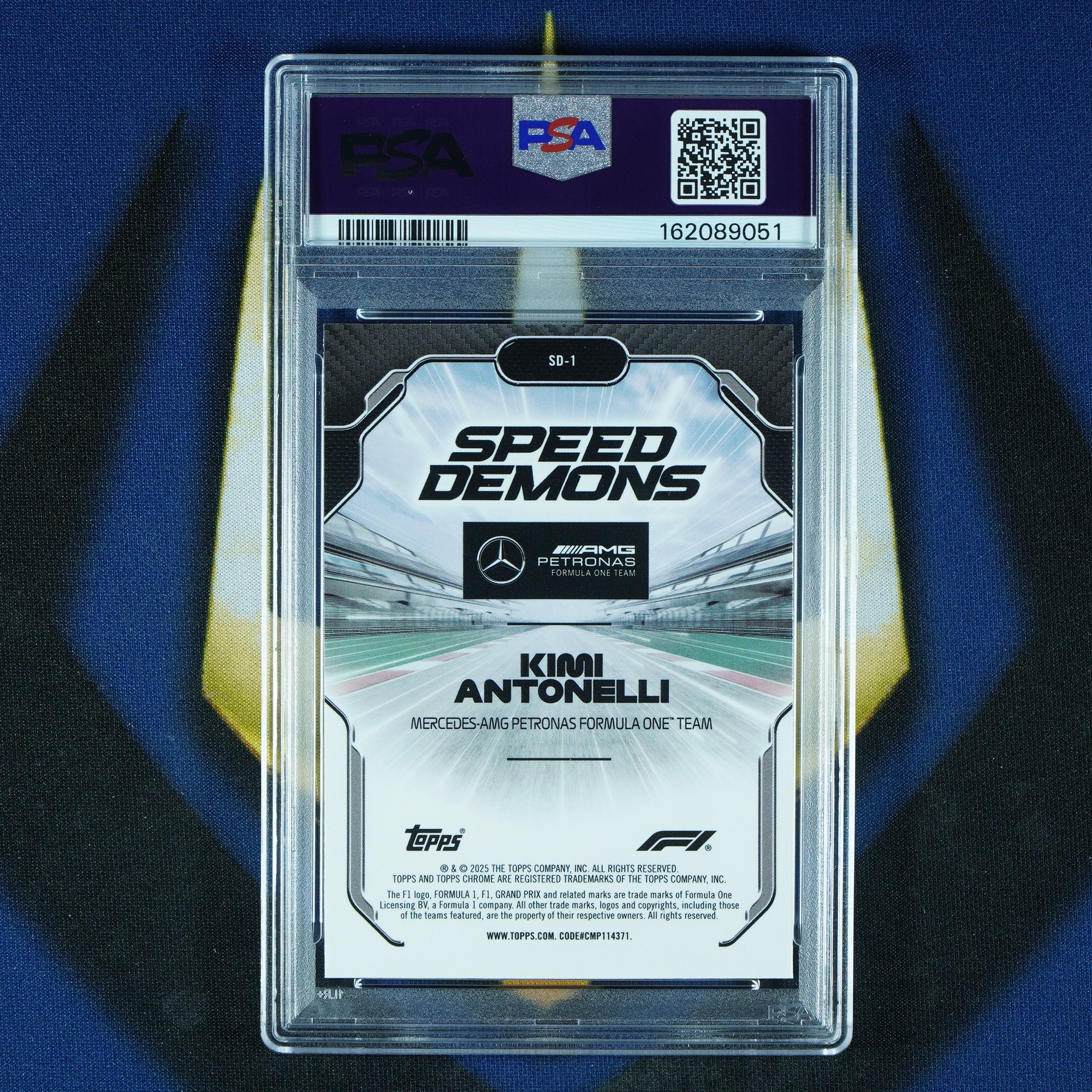 Kimi Antonelli 2025 Topps Chrome F1 Speed Demons RC [PSA 10]