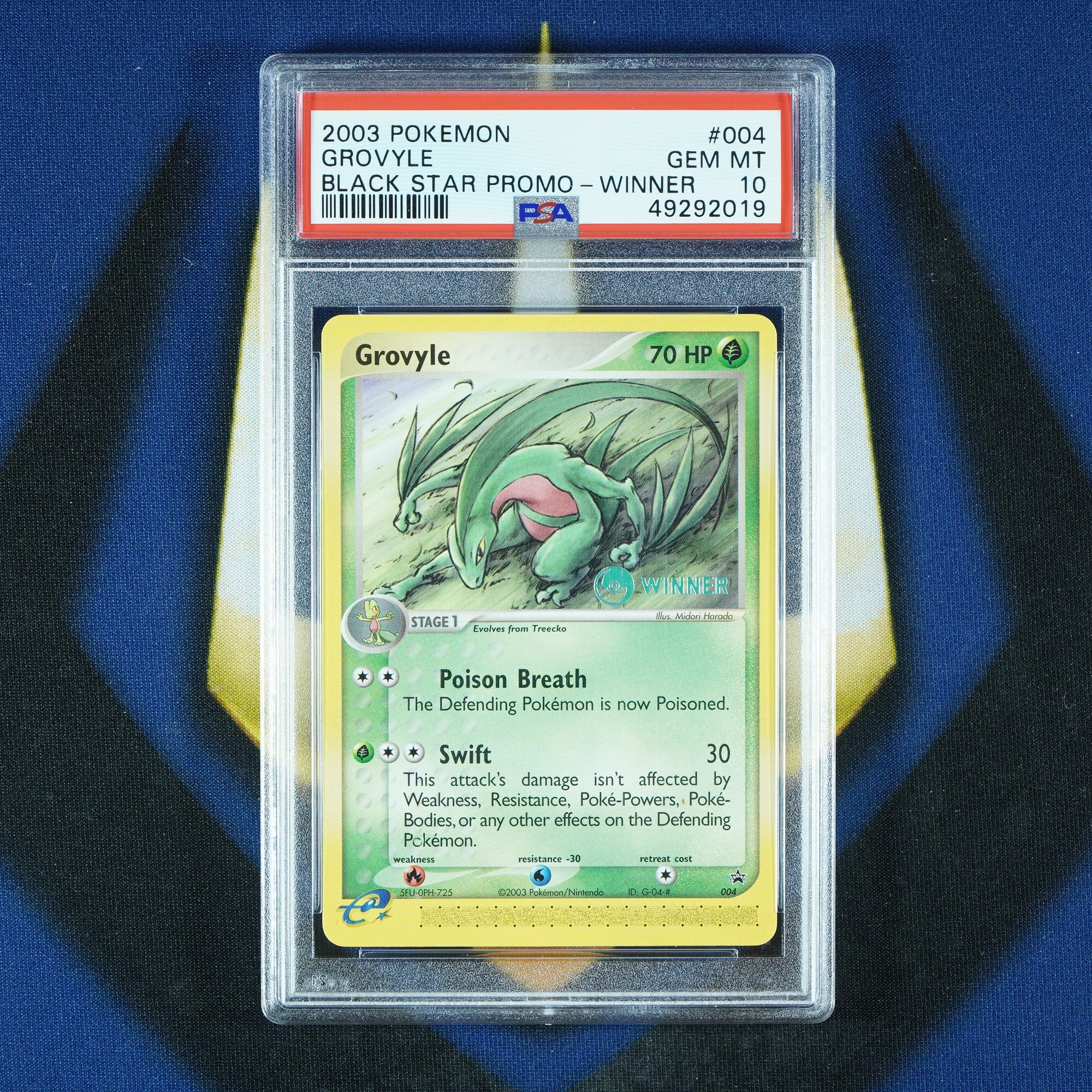 Grovyle Black Star Promo Winner 004 [PSA 10]