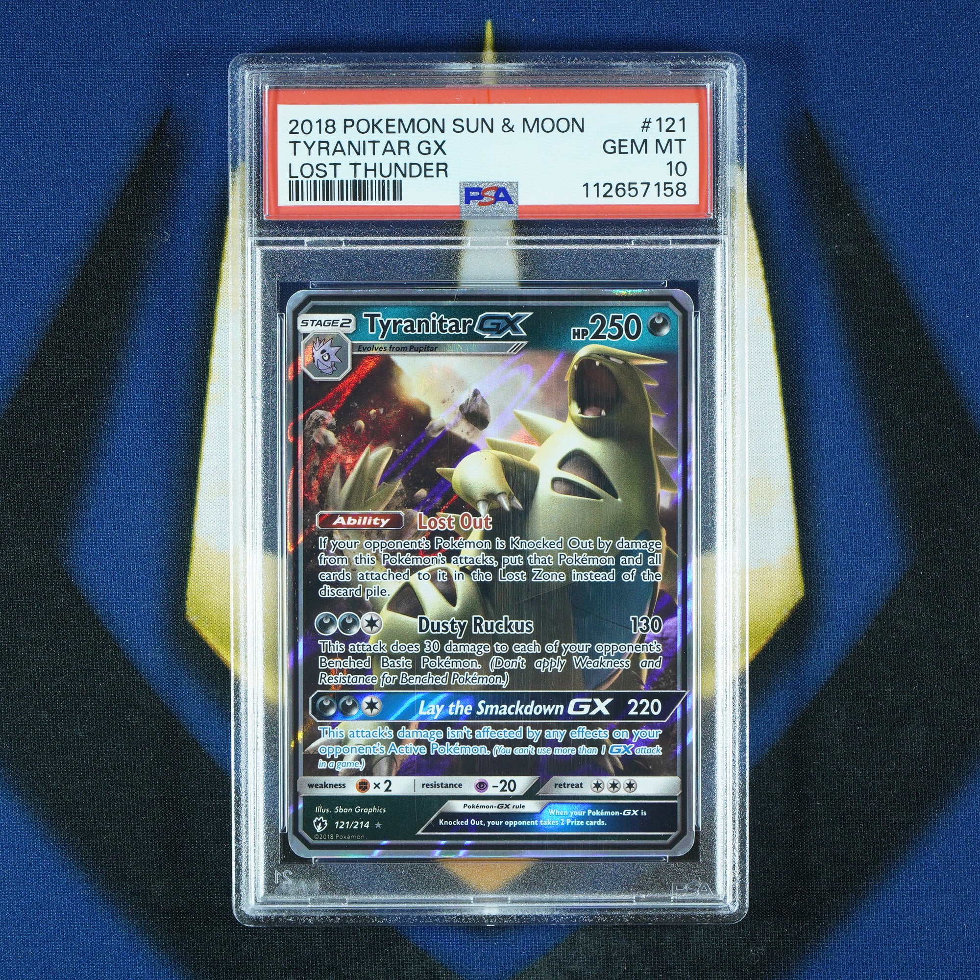 Tyranitar GX Lost Thunder 121/214 [PSA 10]
