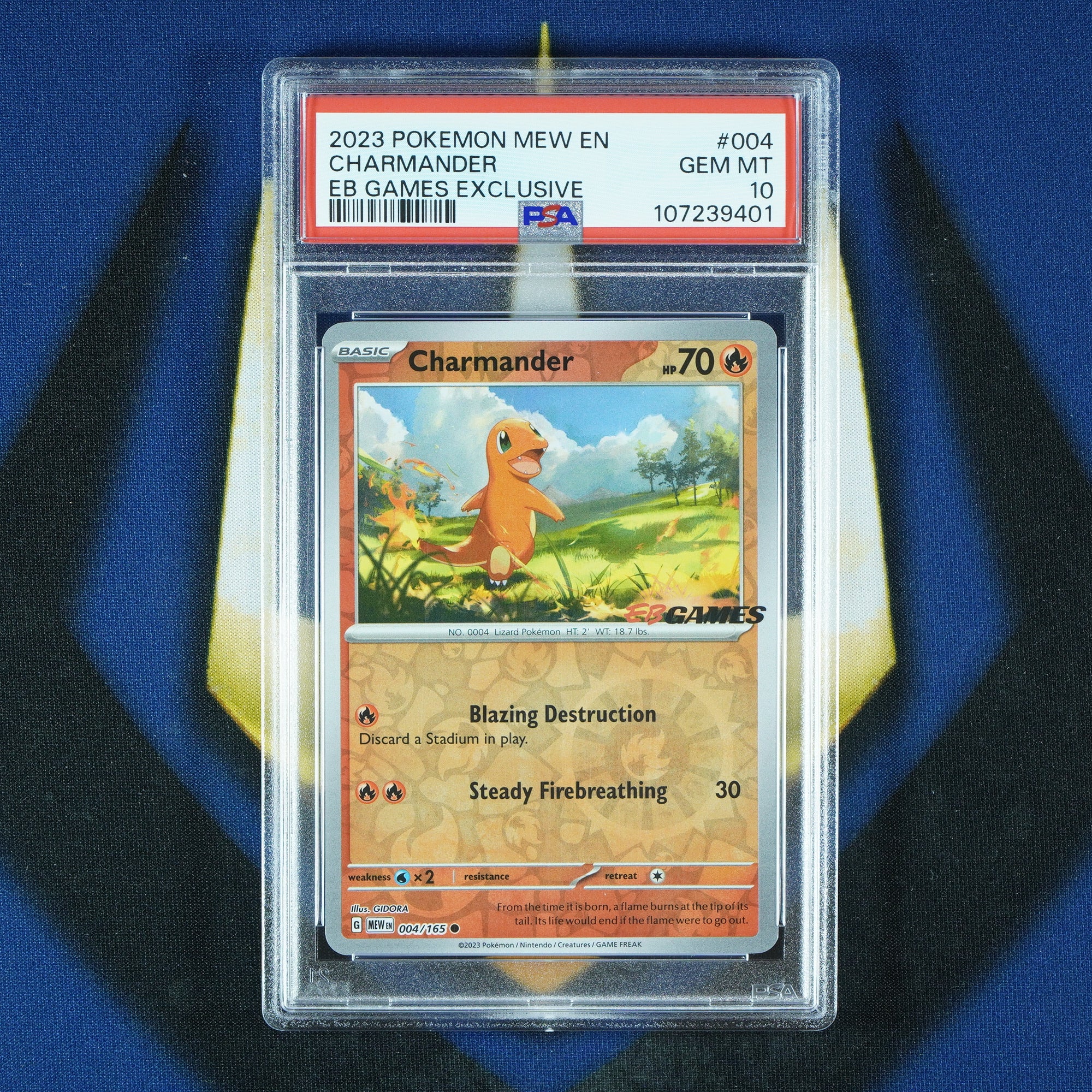 Charmander 151 EB Games Promo 004/165 [PSA 10]