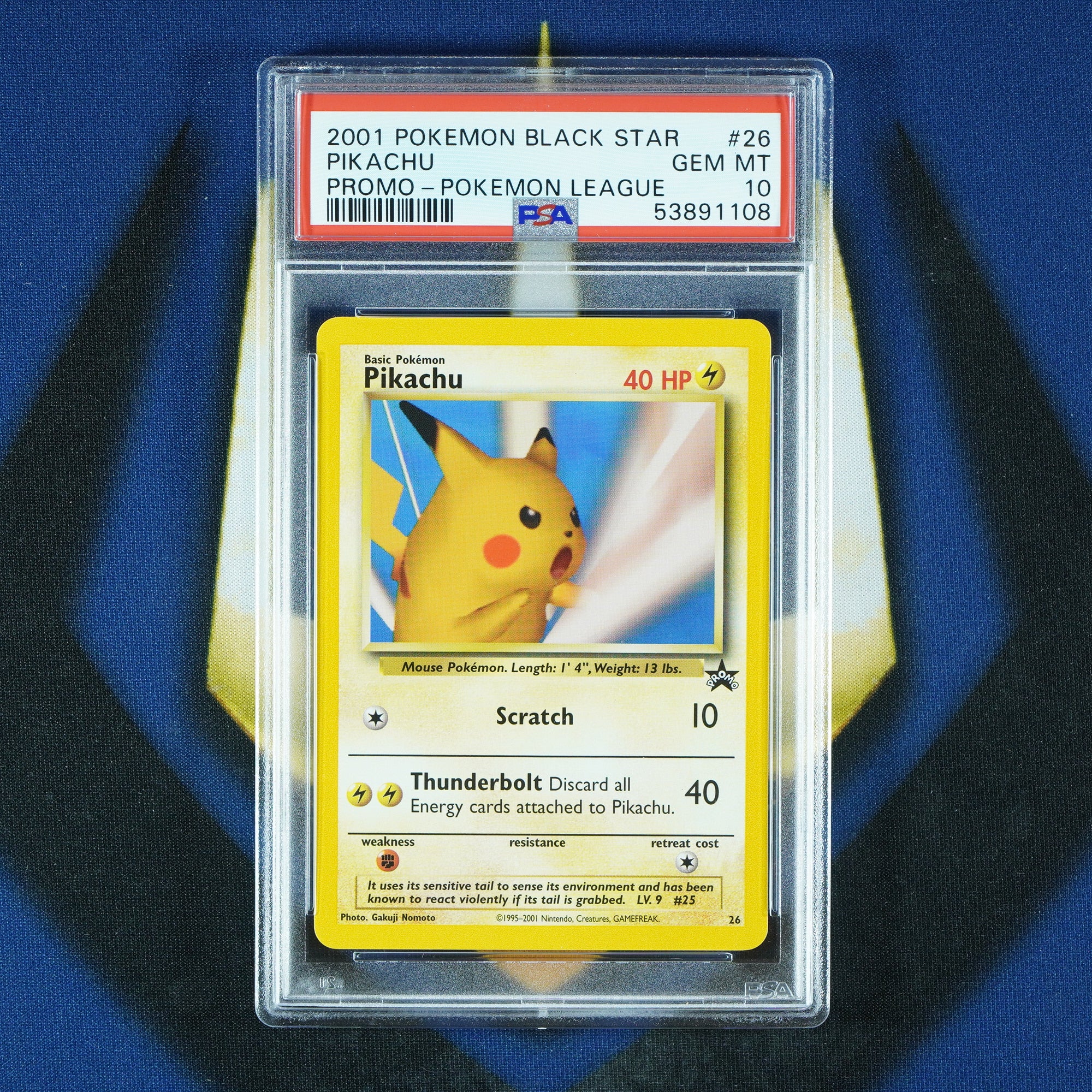 Pikachu Black Star Promo Pokemon League 26 [PSA 10]