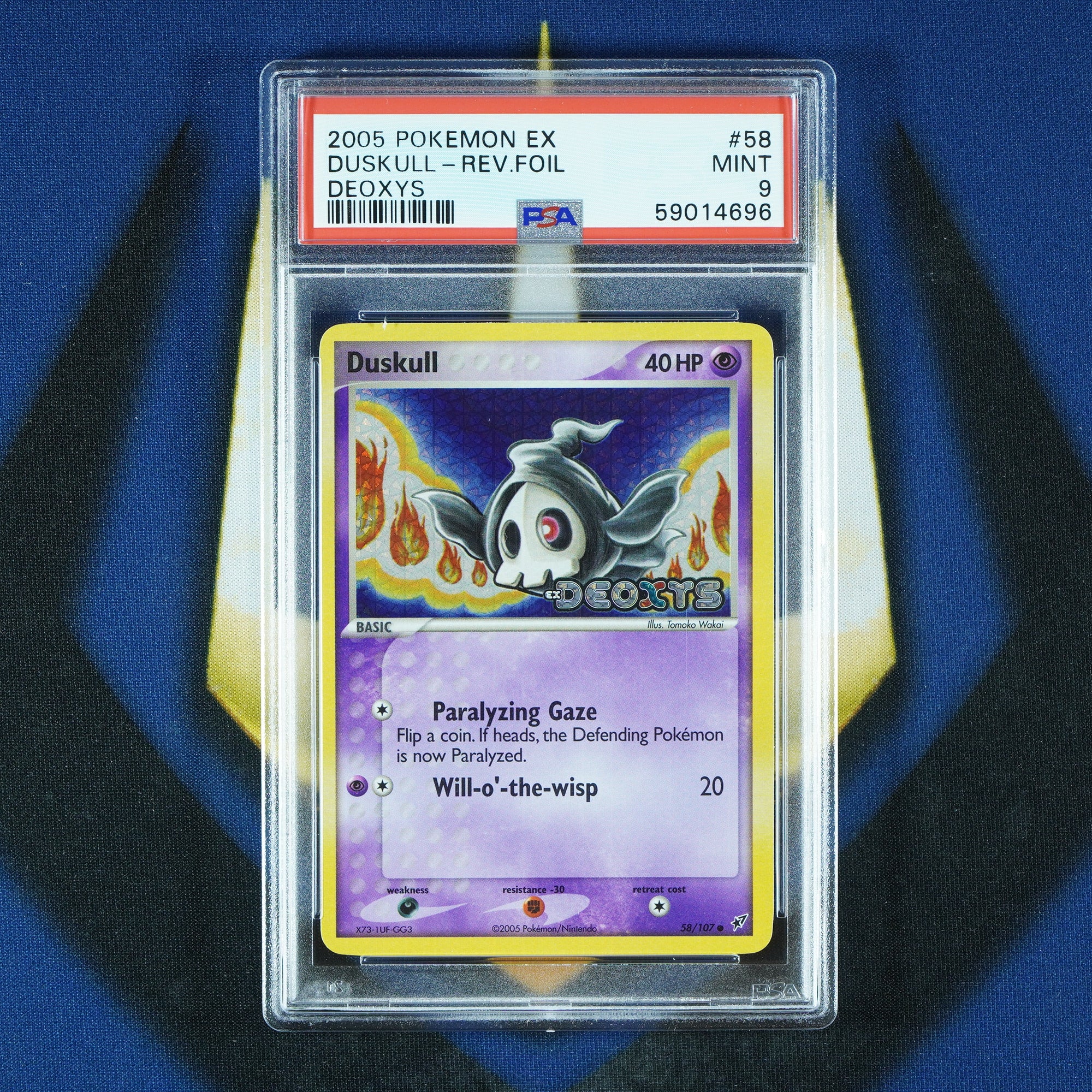Duskull EX Deoxys Reverse Foil Holo #58 [PSA 9]
