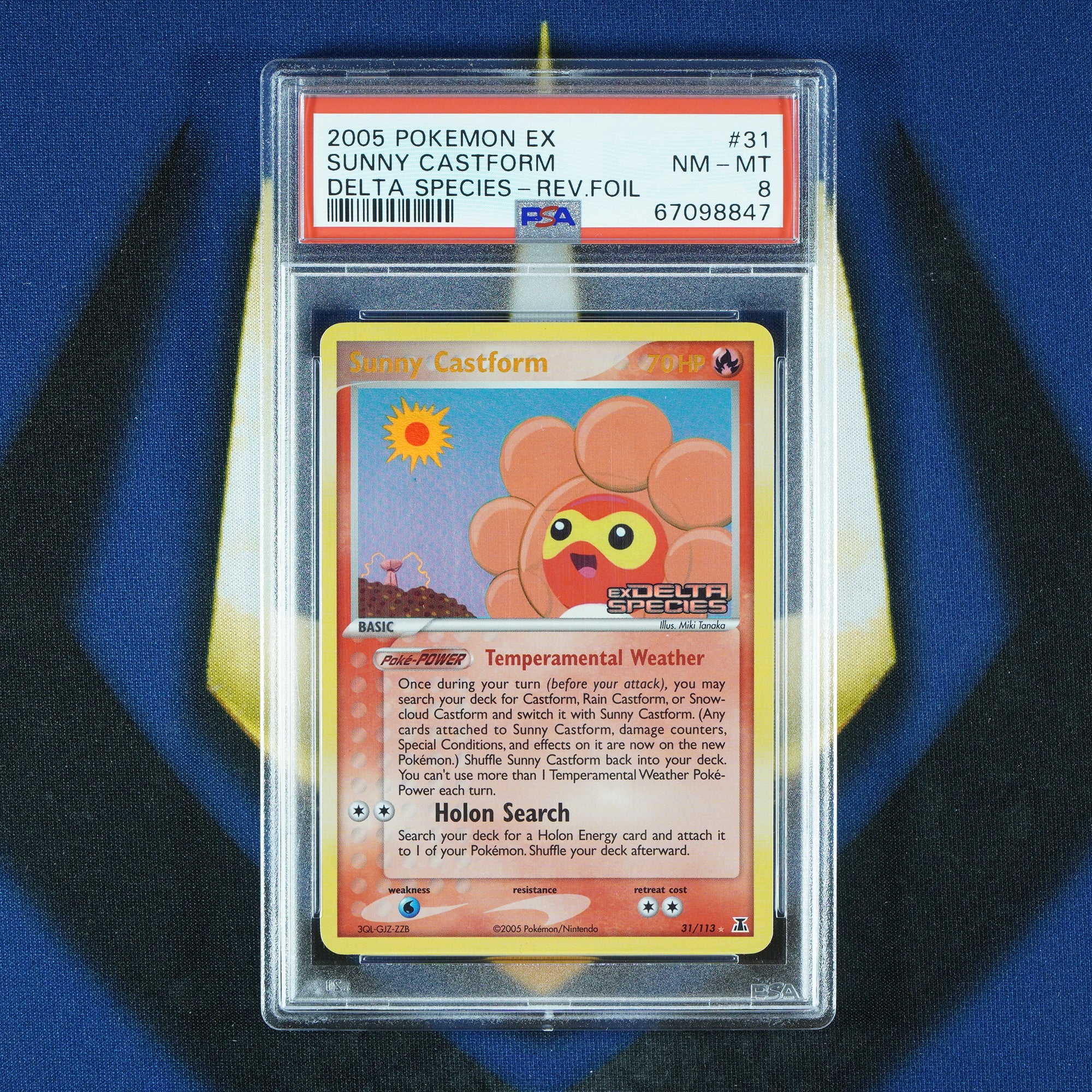 Sunny Castform EX Delta Species Reverse Foil Holo #31 [PSA 8]