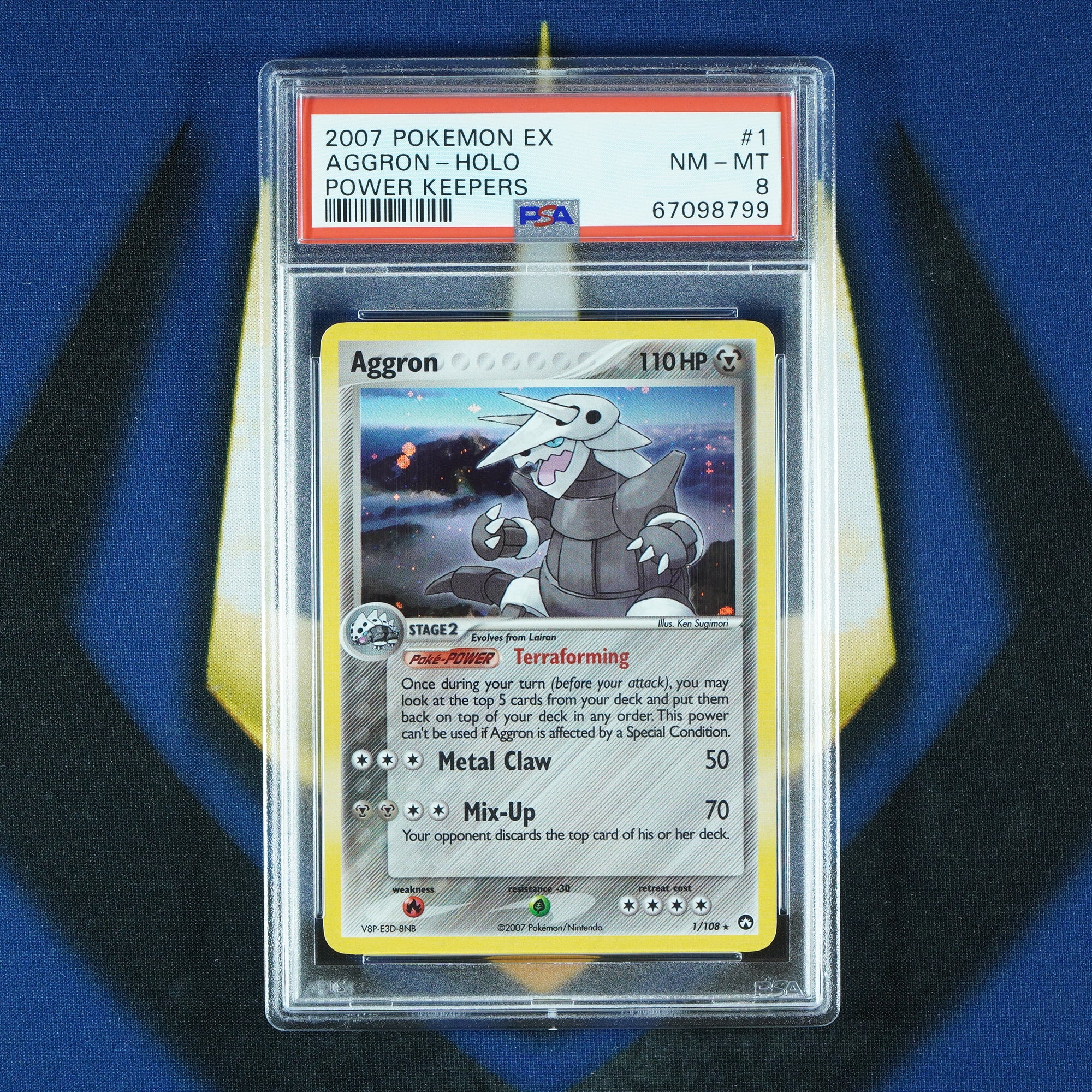 Aggron EX Power Keepers Holo #1 [PSA 8]