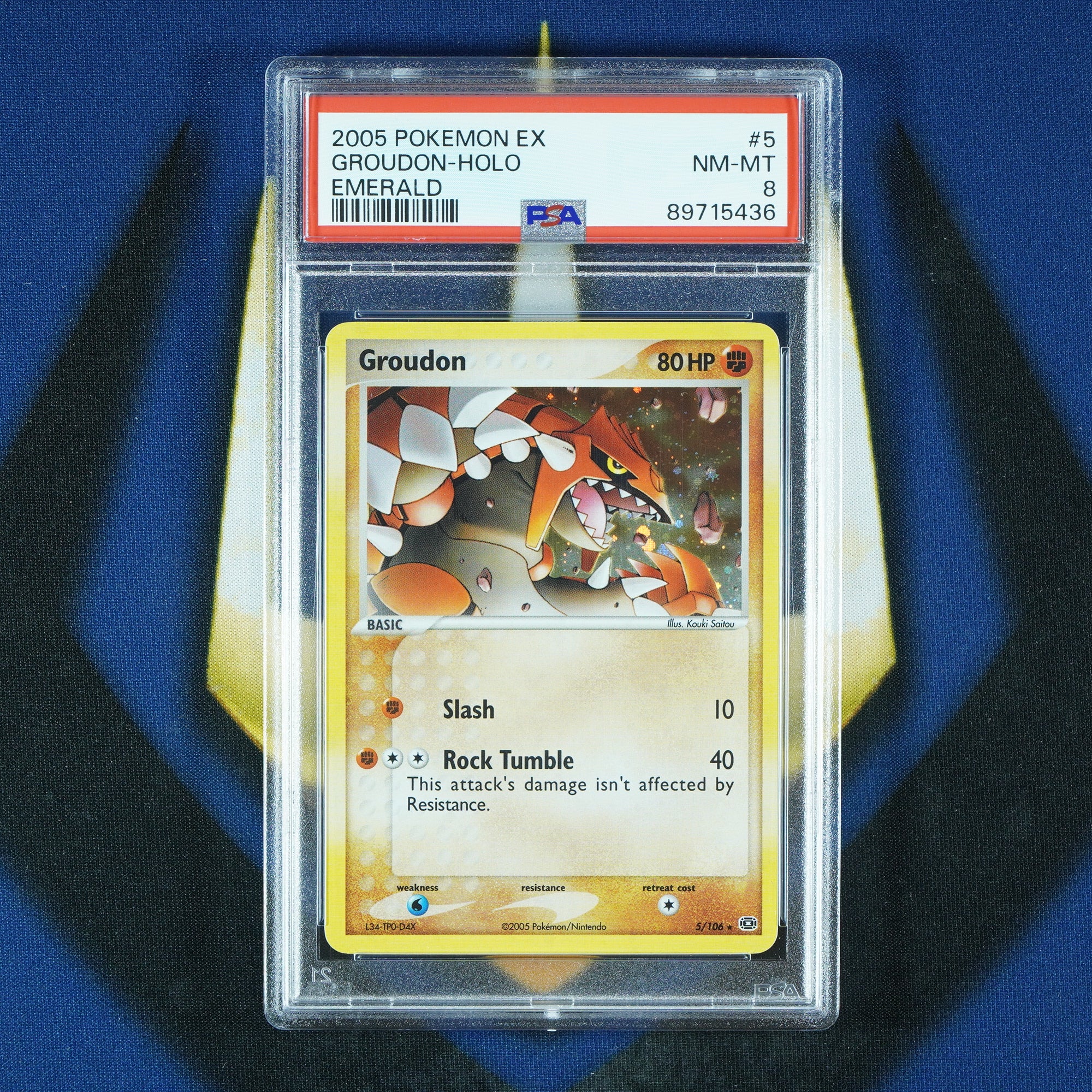 Groudon EX Emerald Holo #5 [PSA 8]
