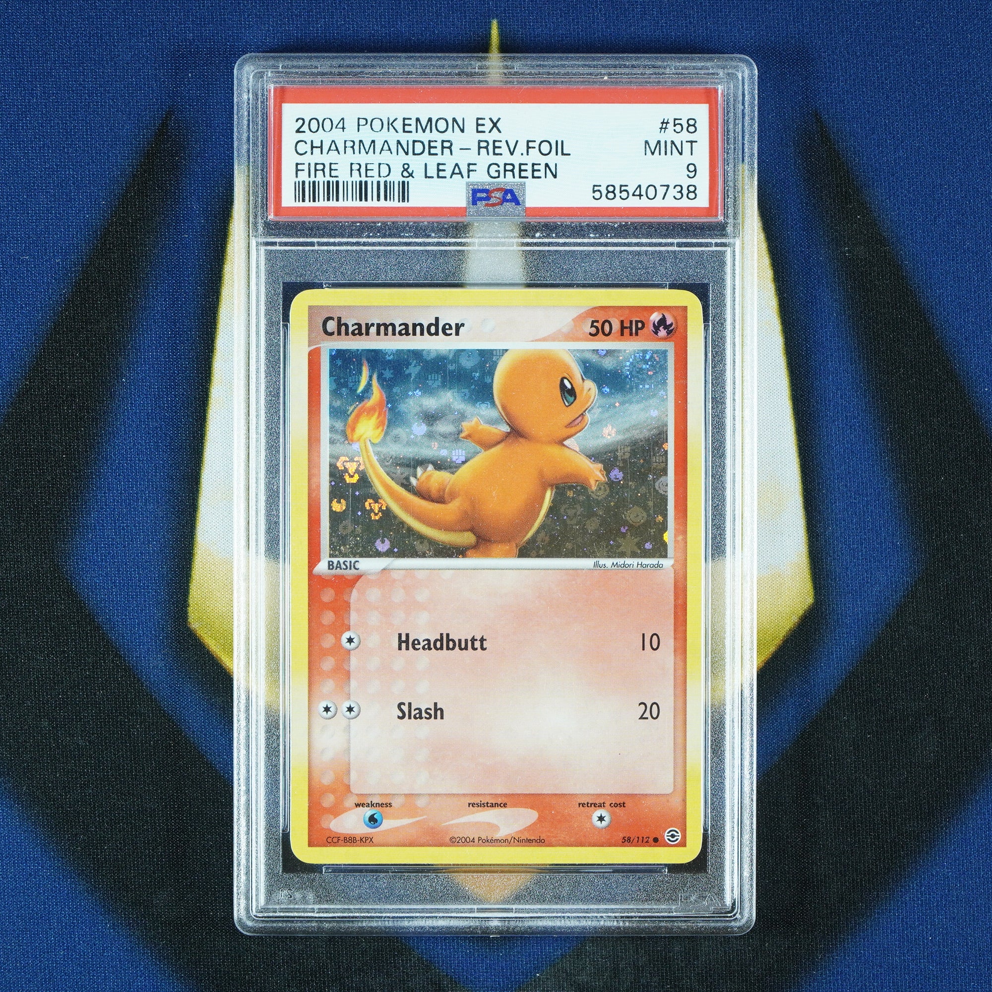 Charmander EX Fire Red & Leaf Green Reverse Foil #58 [PSA 9]