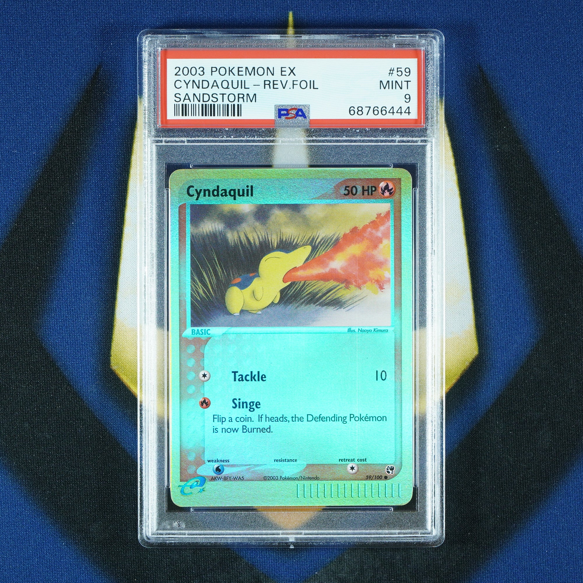 Cyndaquil EX Sandstorm Reverse Foil #59 [PSA 9]