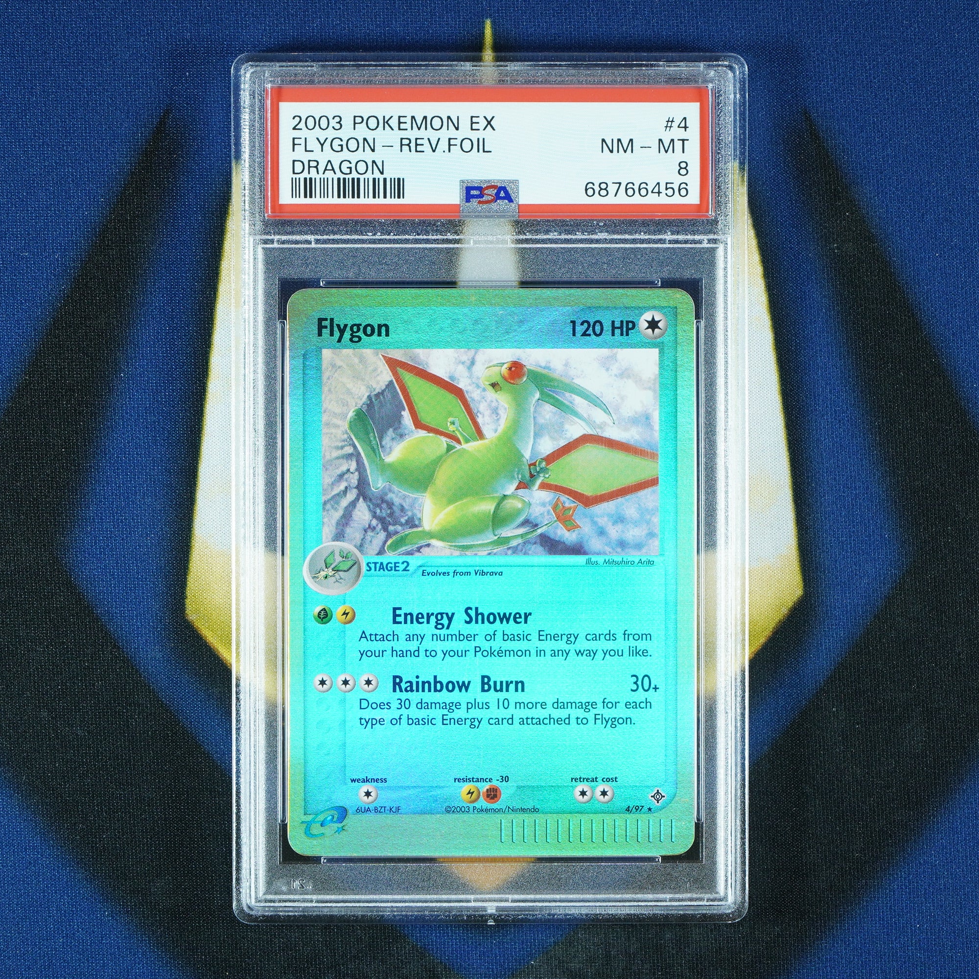 Flygon EX Dragon Reverse Foil #4 [PSA 8]