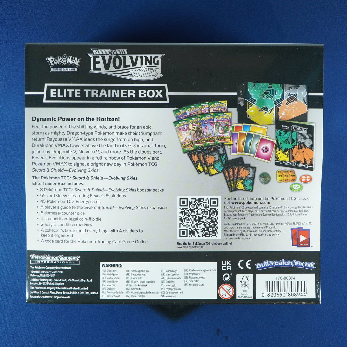 Evolving Skies Pokemon ETB Elite Trainer Box [Flareon/Jolteon/Umbreon/Leafeon]