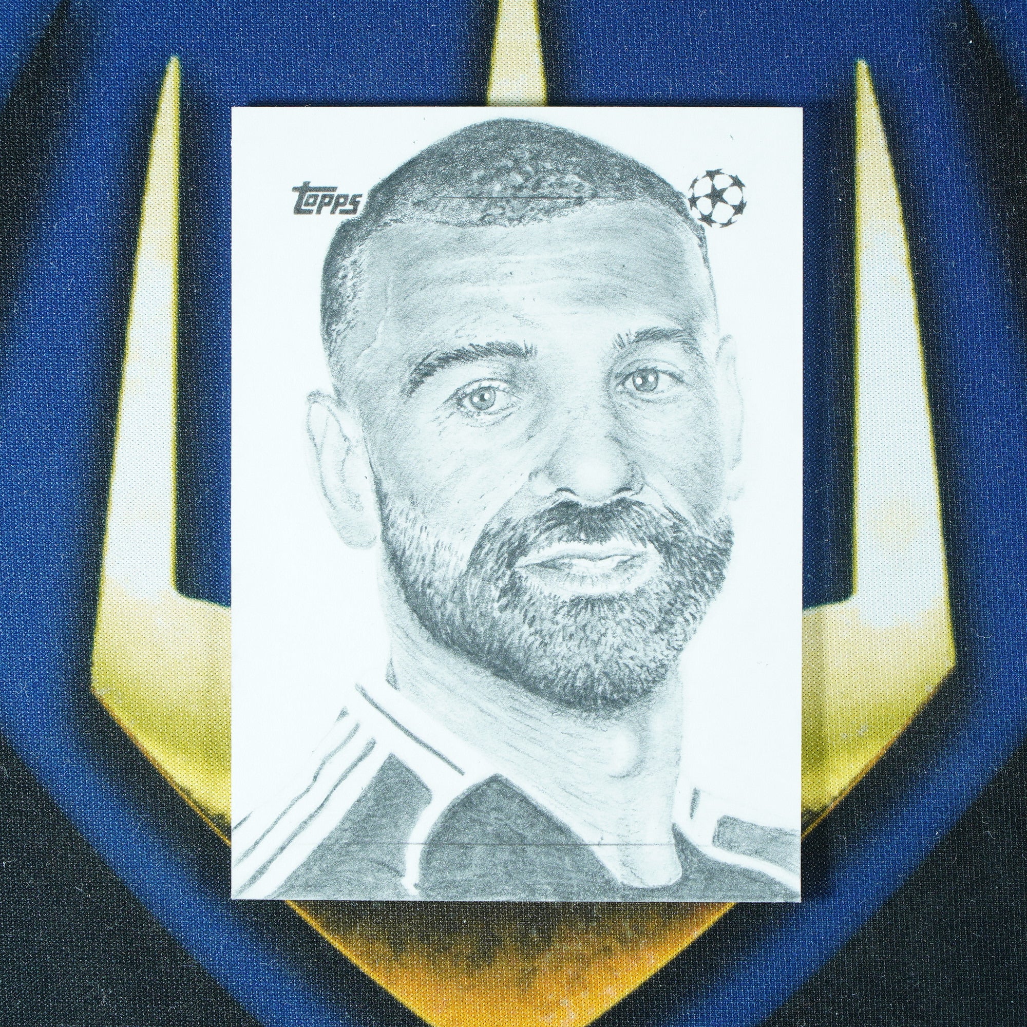 Mohamed Salah 2025-26 TOPPS UCC FLAGSHIP 1/1 One Of One Artist Sketch Card