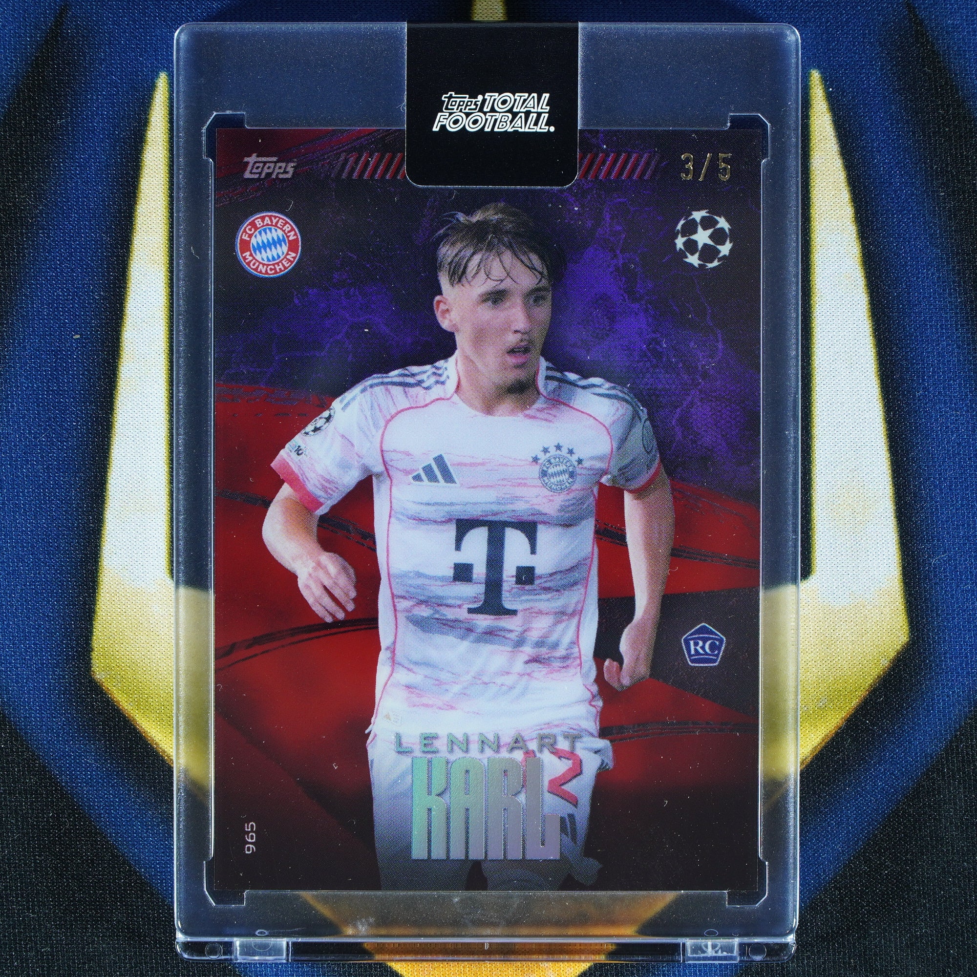 Lennart Karl 2025-26 Topps Total Football Pro Pass Red /5 RC