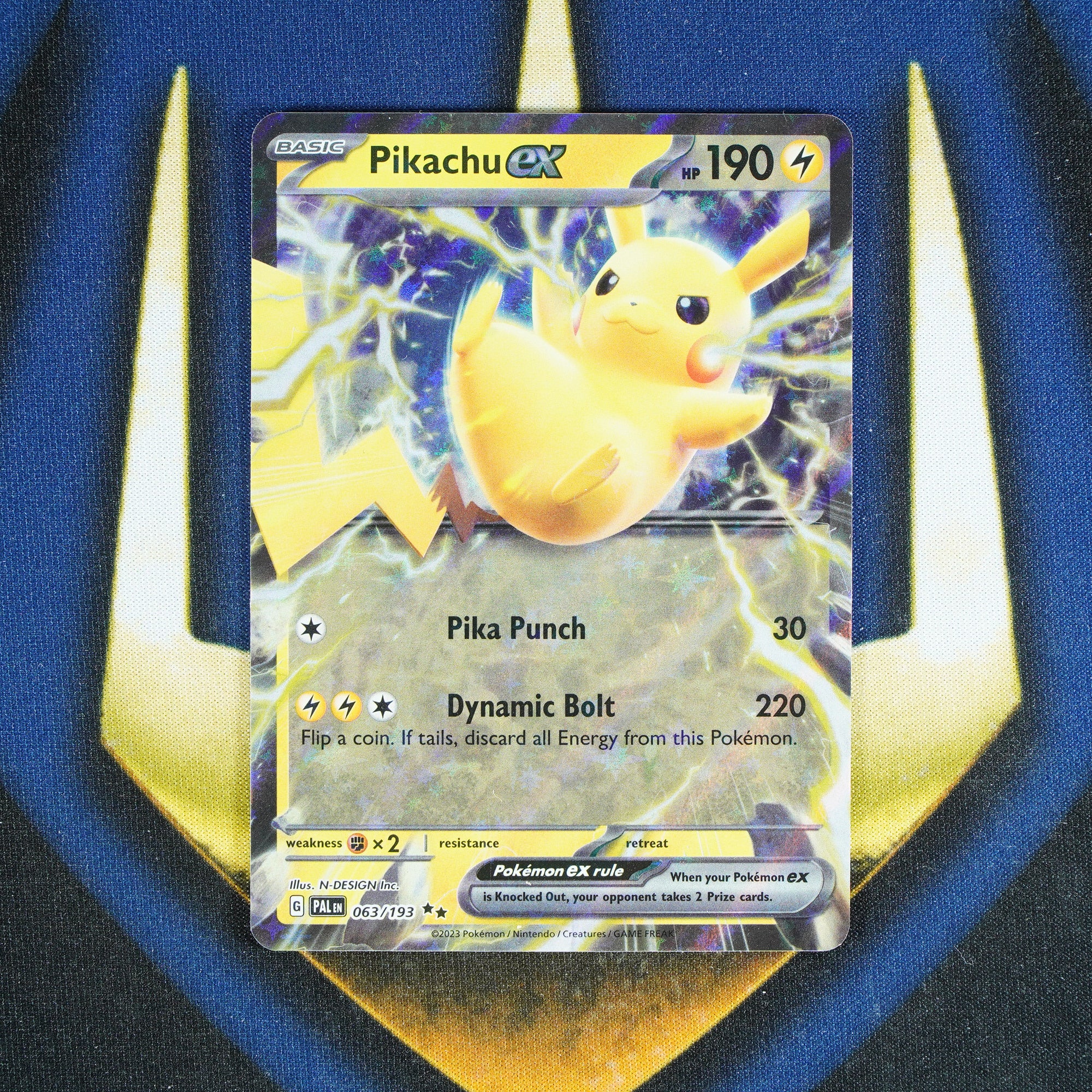 Pikachu EX PALDEA EVOLVED Double Rare 63/193 [M]