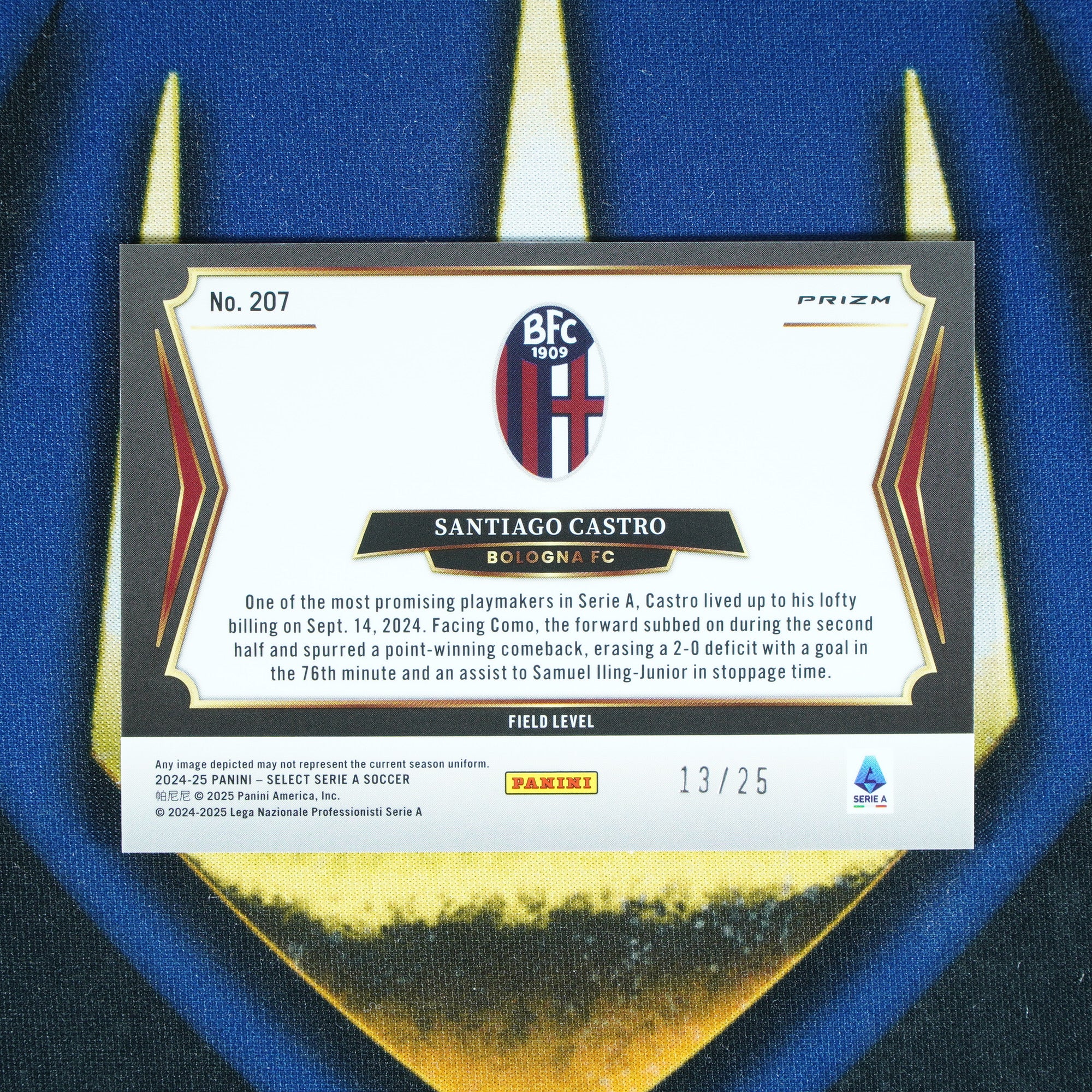 Santiago Castro 2024-25 Panini Select Field Level Tie-Dye /25