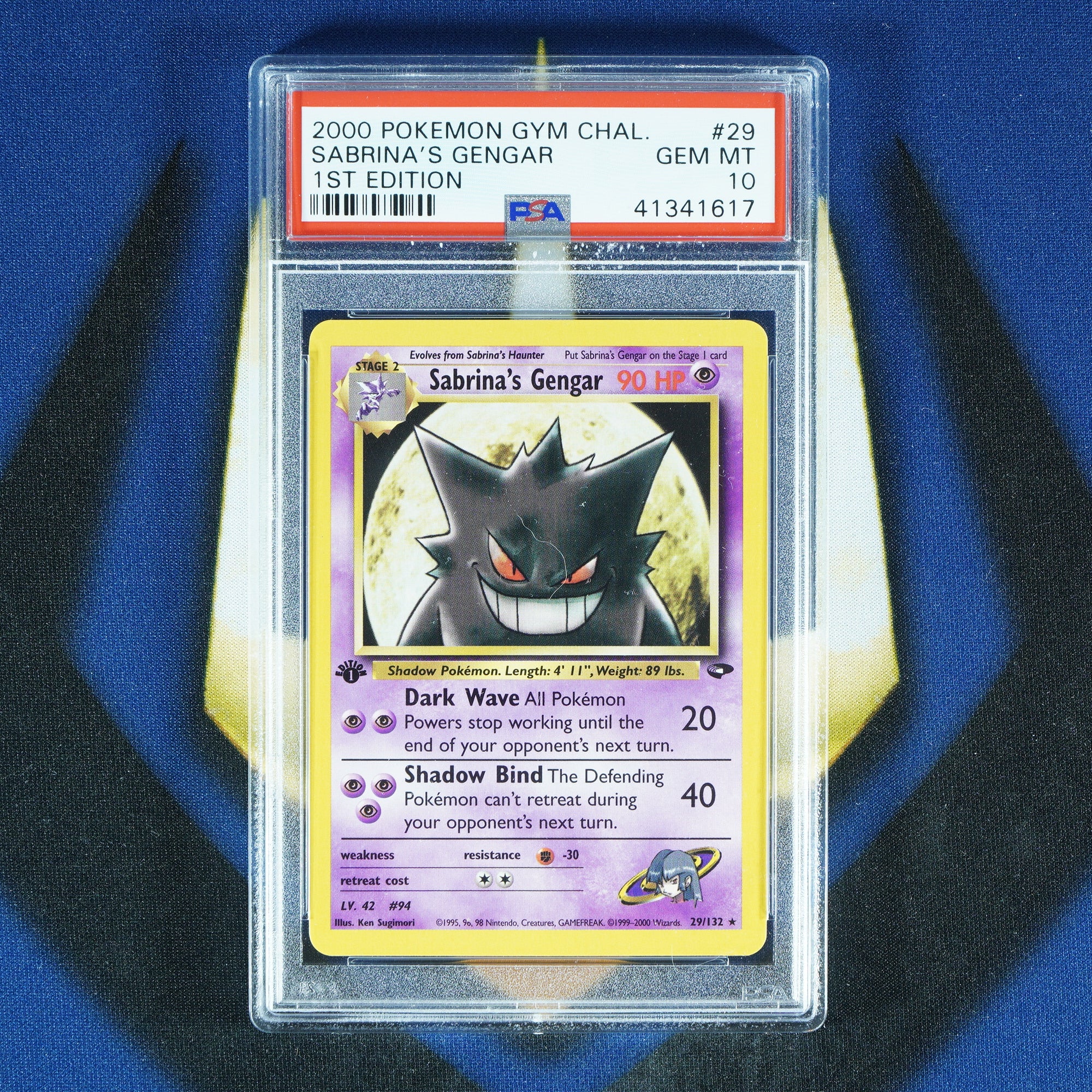 Sabrina's Gengar GYM CHALLENGE 1ST EDITION Rare 29/132 [PSA 10]