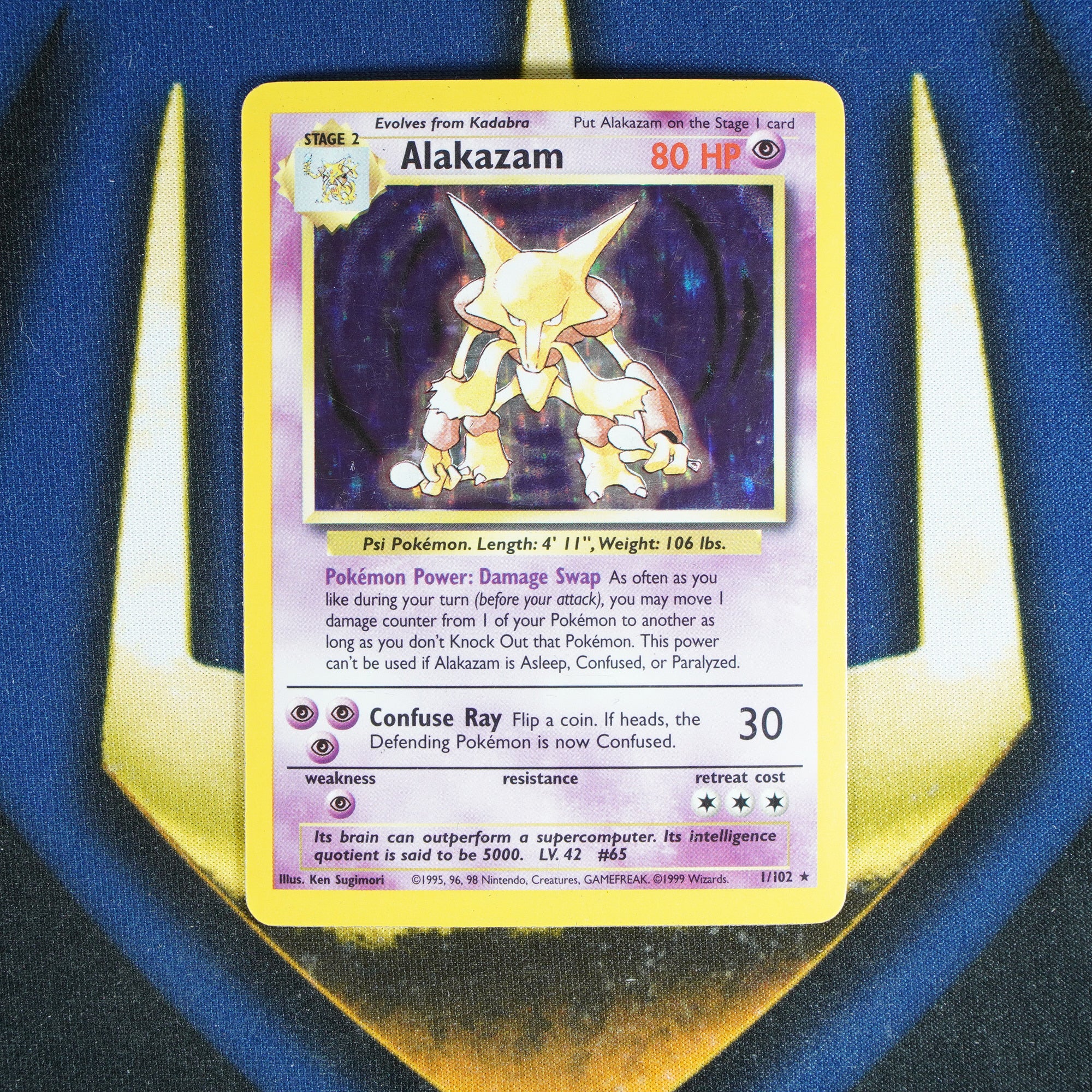 Alakazam BASE SET Holo Rare 1/102 [HP]