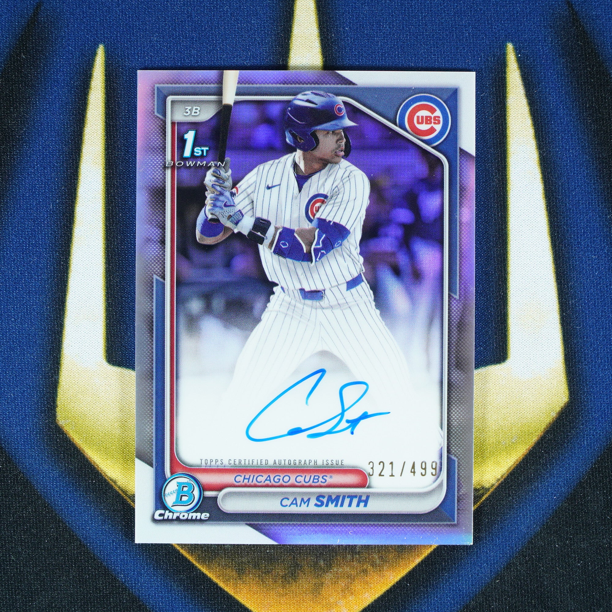 Cam Smith 2024 Topps Bowman Chrome 1st Auto Refractor /499