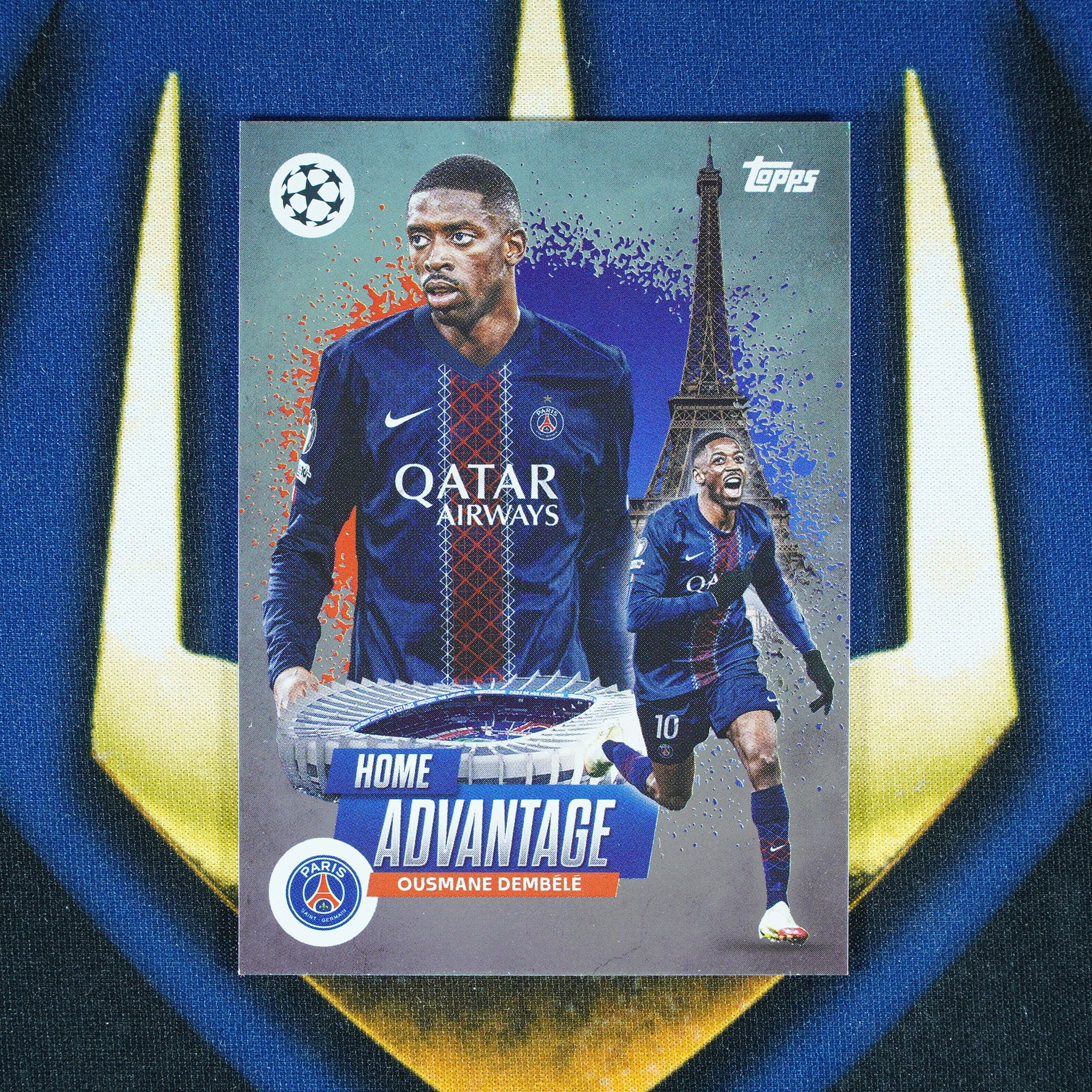 Ousmane Dembele 2025-26 Topps Club Competitions Home Pitch Case Hit SSP