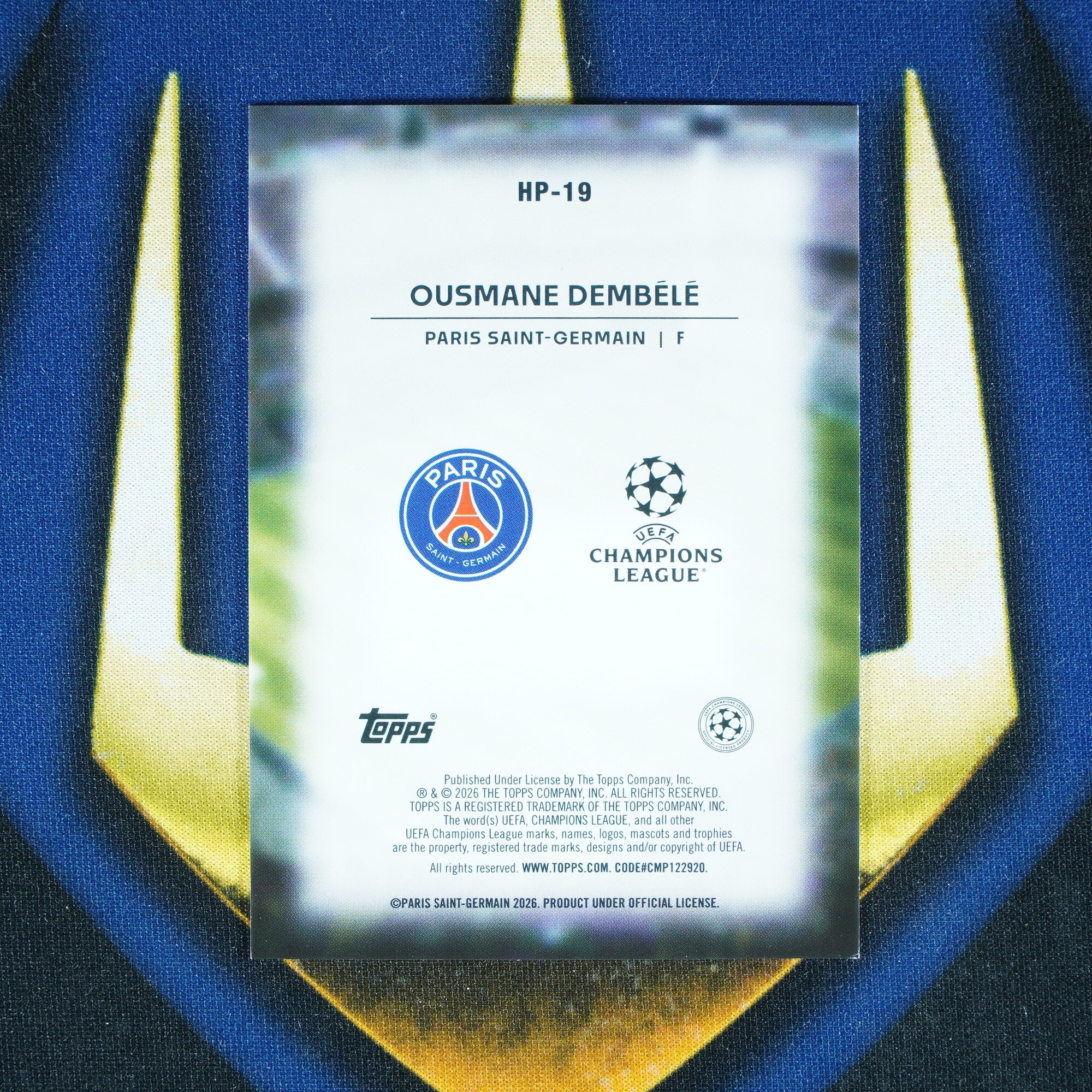 Ousmane Dembele 2025-26 Topps Club Competitions Home Pitch Case Hit SSP