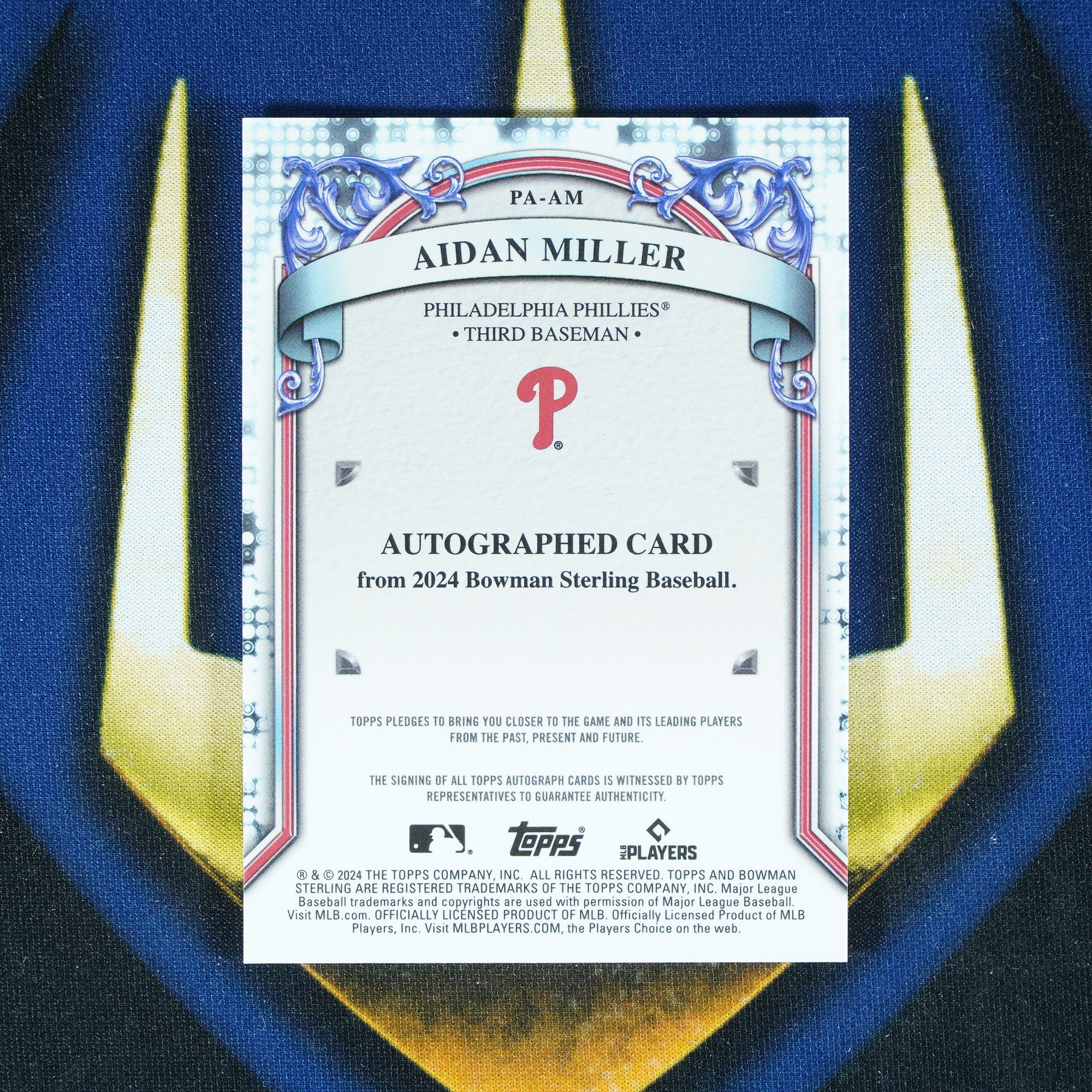 Aidan Miller 2024 Topps Bowman Sterling Auto