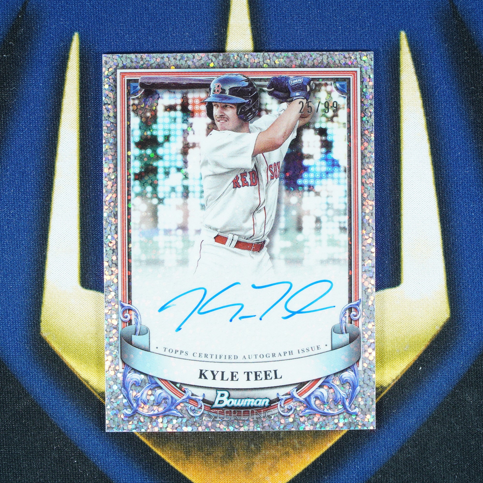Kyle Teel 2024 Topps Bowman Sterling Mini Diamond Auto /99